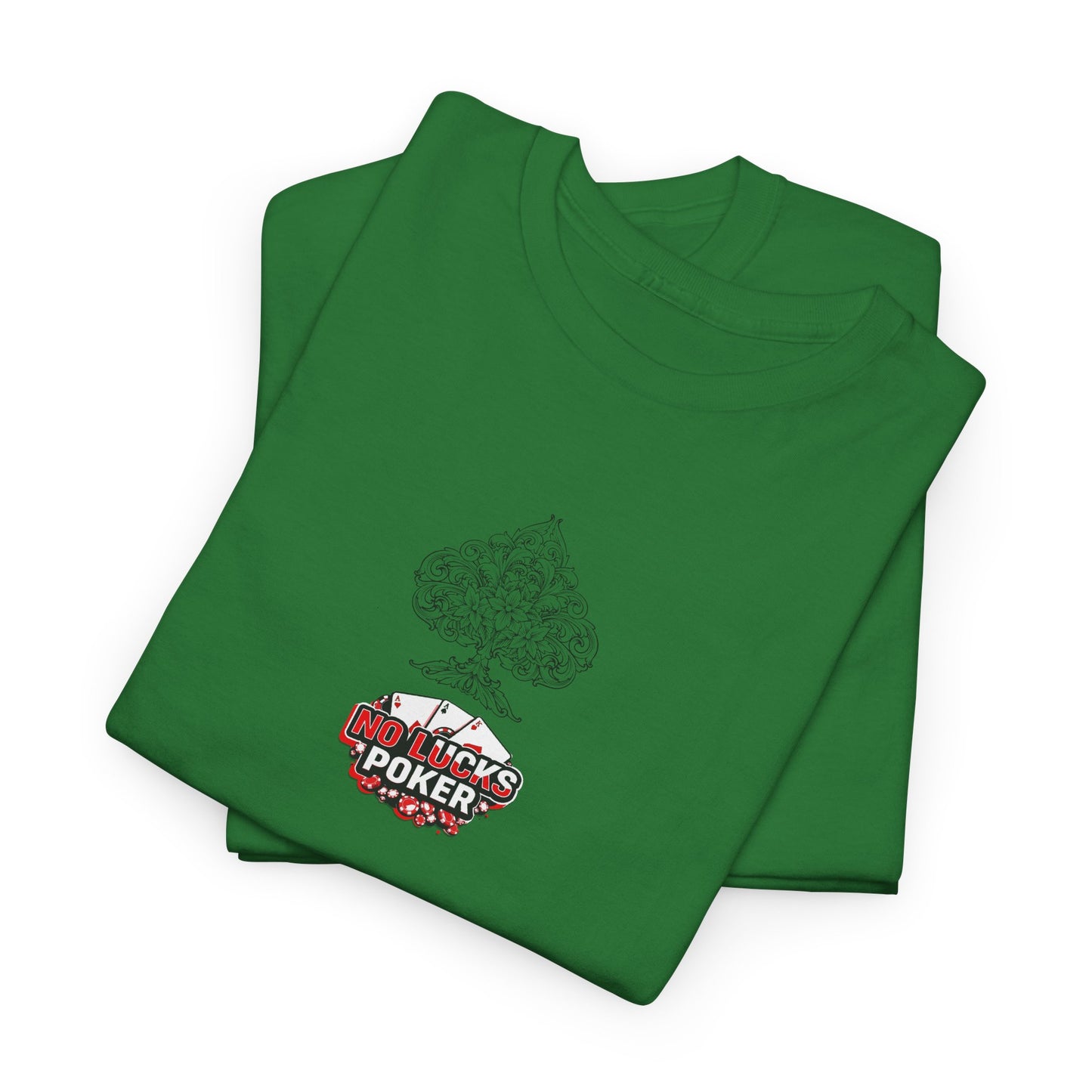 No Lucks Given Logo Poker T-Shirt | Built for Players, Not Luck