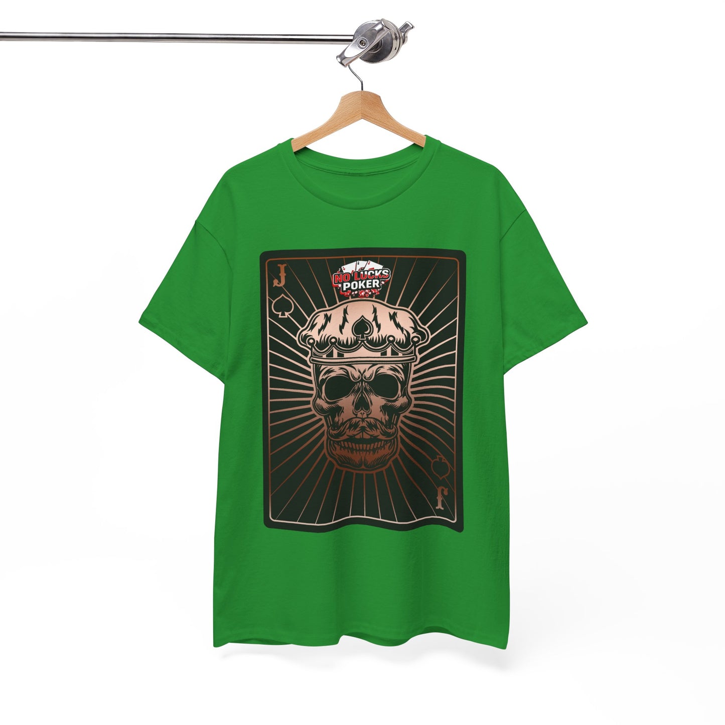 No Lucks Given – Jack Skull Crown of Spades Poker Tee (Copper Edition)