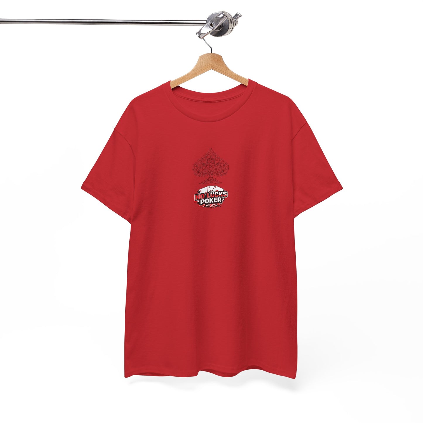 No Lucks Given Logo Poker T-Shirt | Built for Players, Not Luck