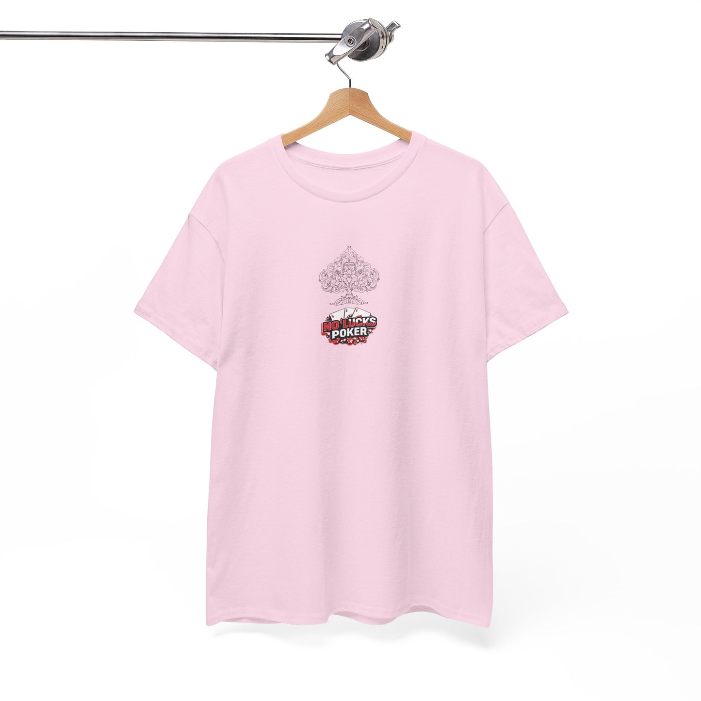 No Lucks Given Logo Poker T-Shirt | Built for Players, Not Luck