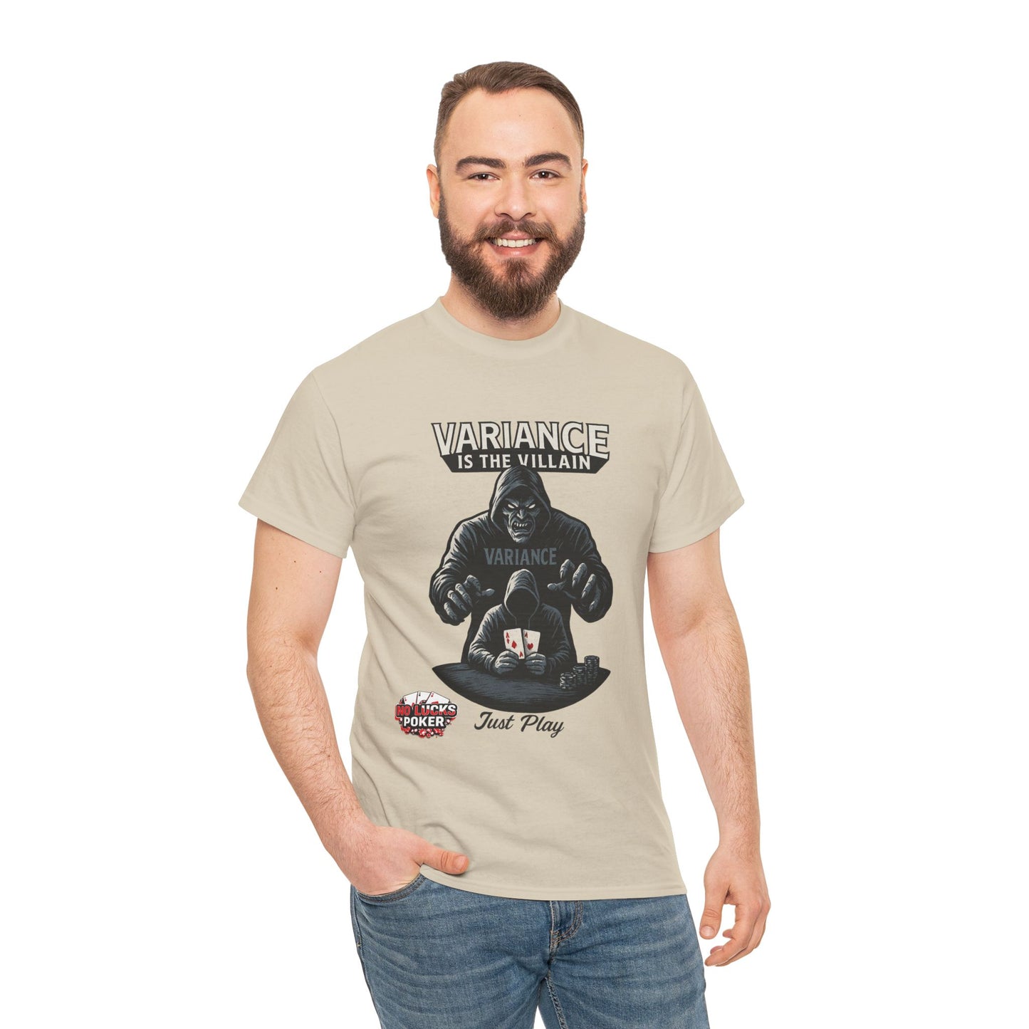 Variance is the Villain Poker T-Shirt | Zero Lucks – Fight the Swings