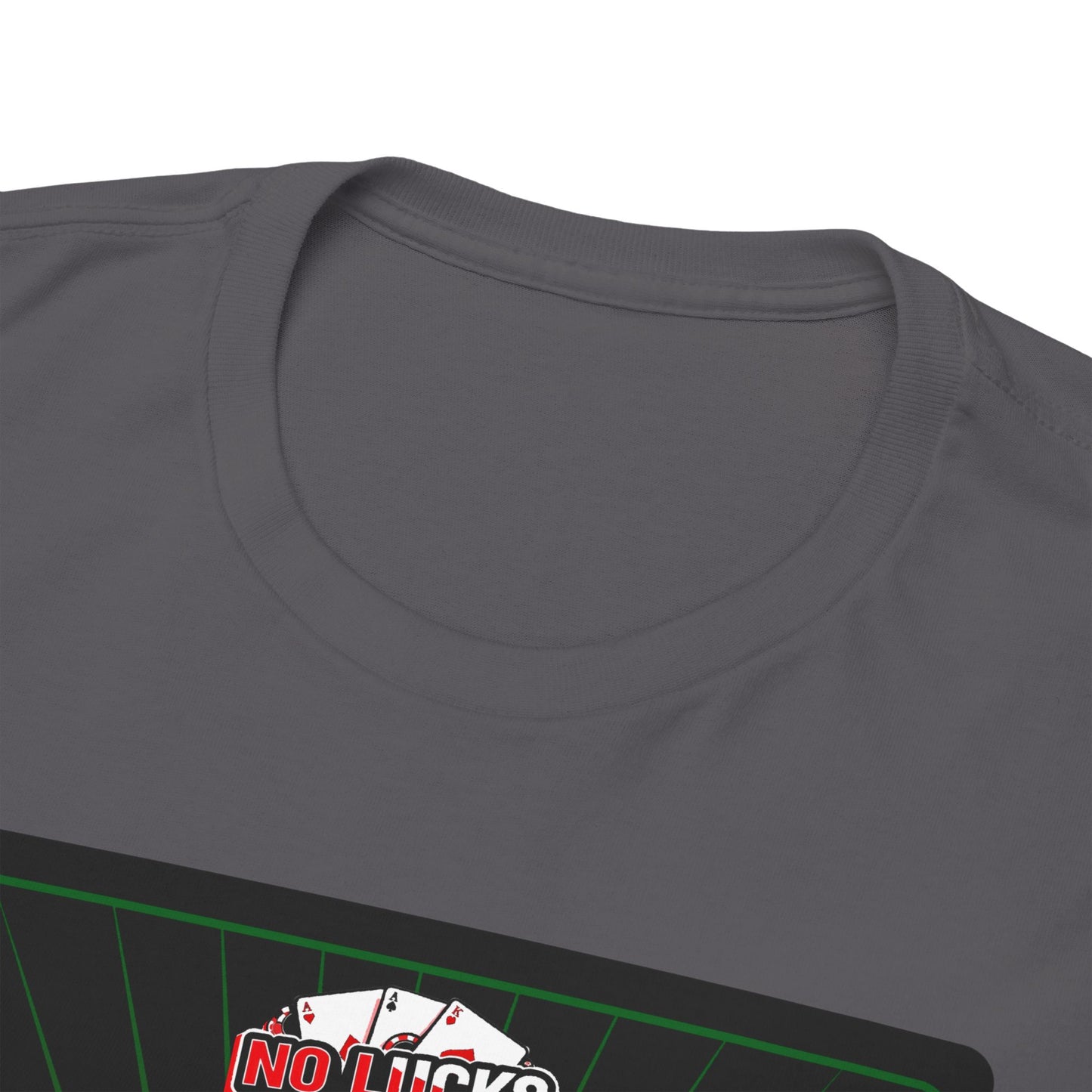 No Lucks Given – Jack Skull Crown Poker Tee (Green & Red Edition)