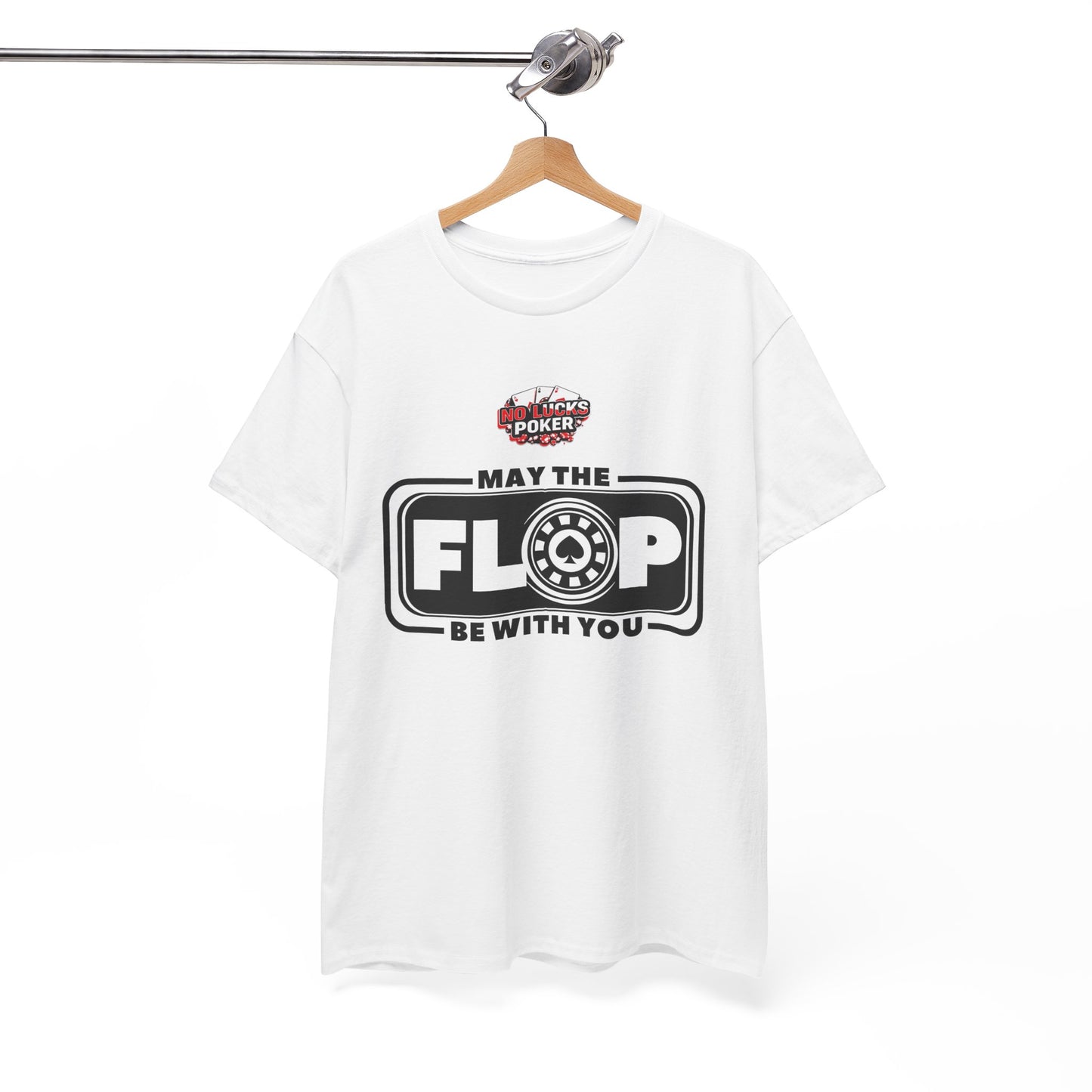 Zero Lucks – “May the Flop Be With You” Poker Logo Tee