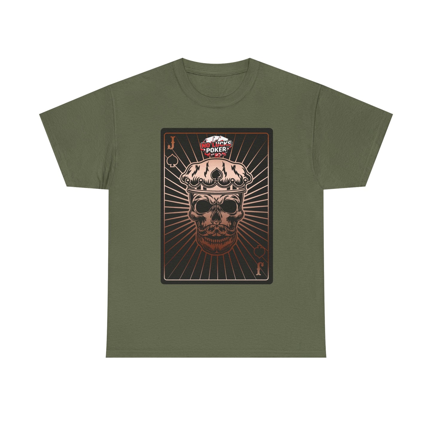 No Lucks Given – Jack Skull Crown of Spades Poker Tee (Copper Edition)