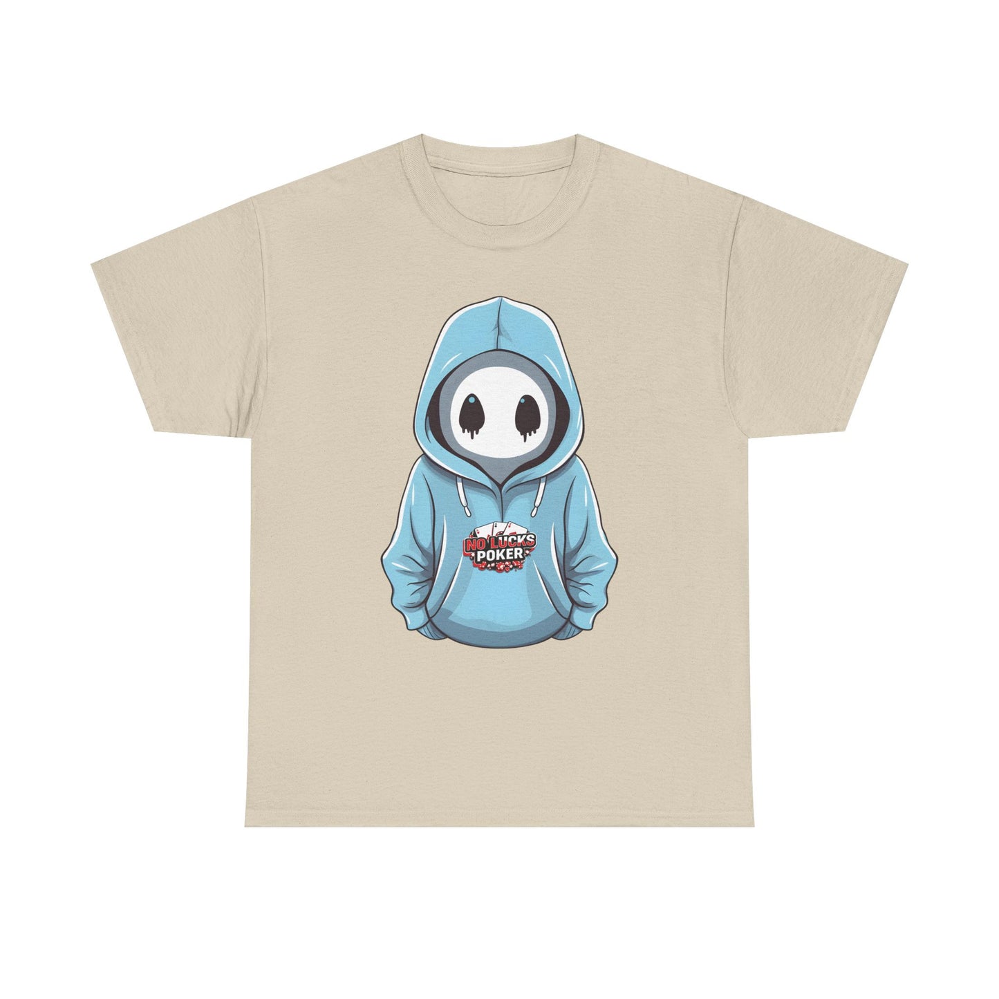 No Lucks Given – Mysterious Hoodie Player Poker Tee
