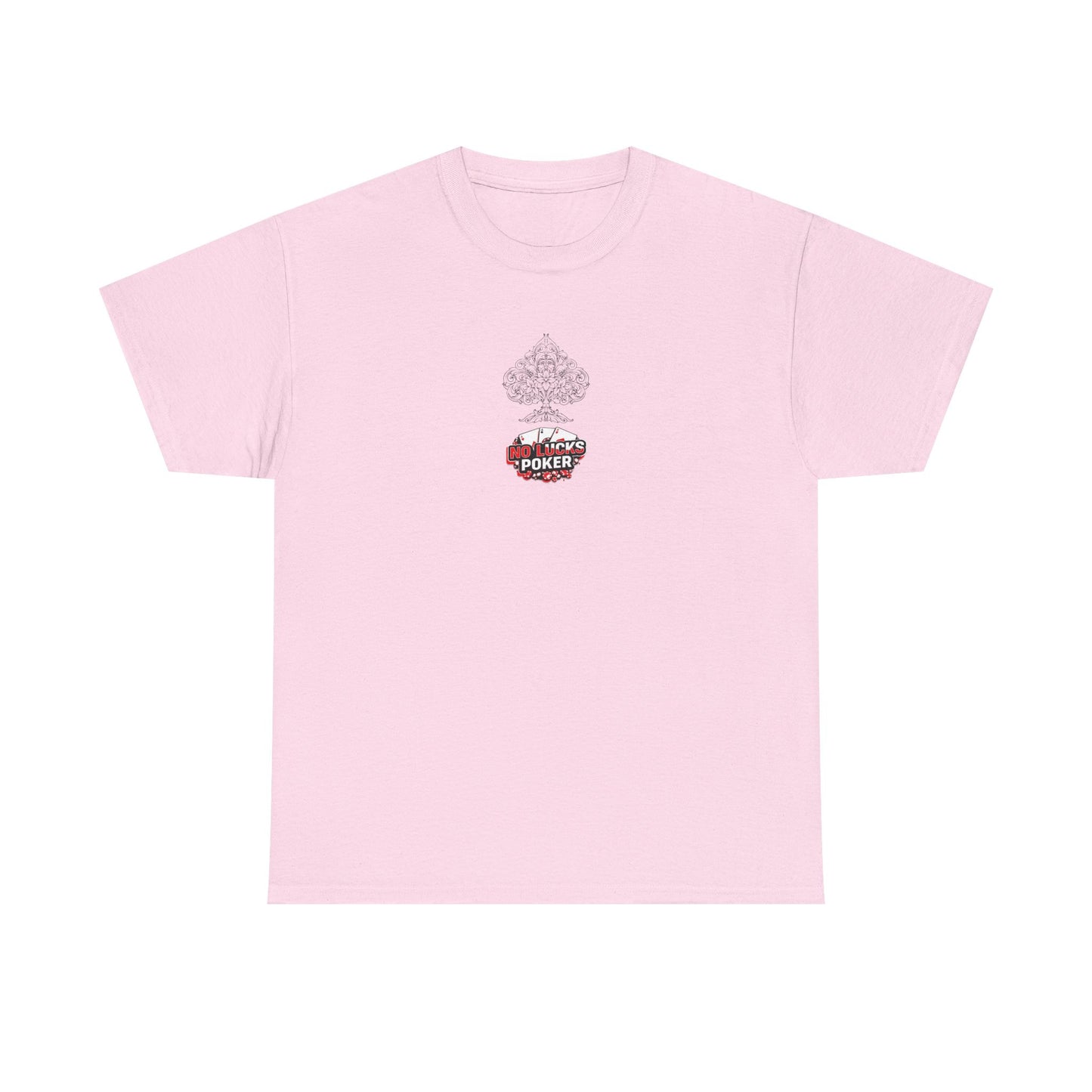 No Lucks Given Logo Poker T-Shirt | Built for Players, Not Luck