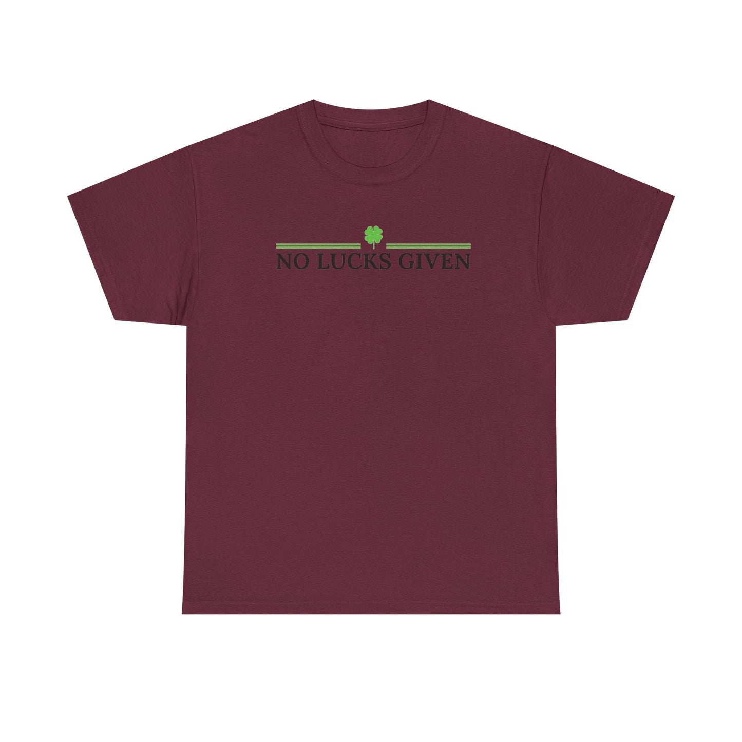 No Lucks Given – Classic Logo Poker Tee (Good Luck, All In)