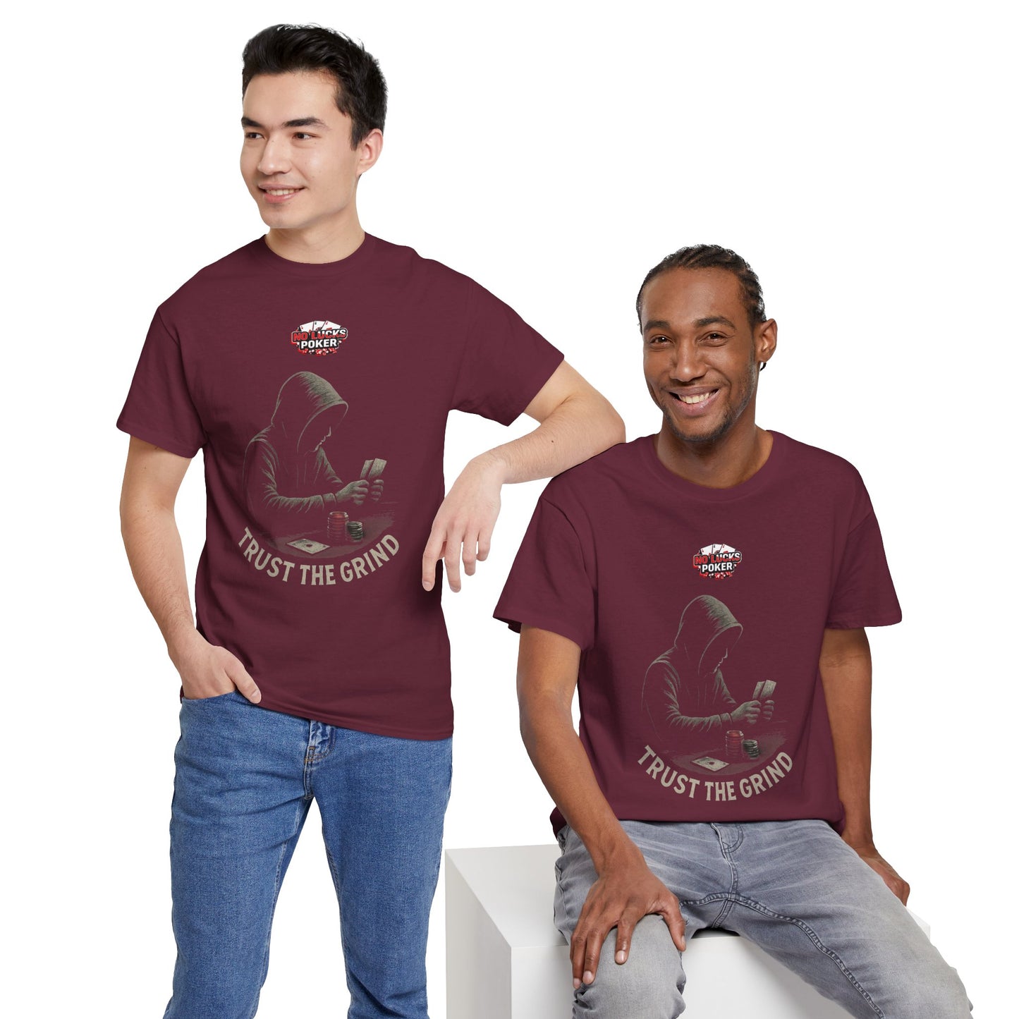 Trust the Grind Poker T-Shirt | Zero Lucks – Play Sharp