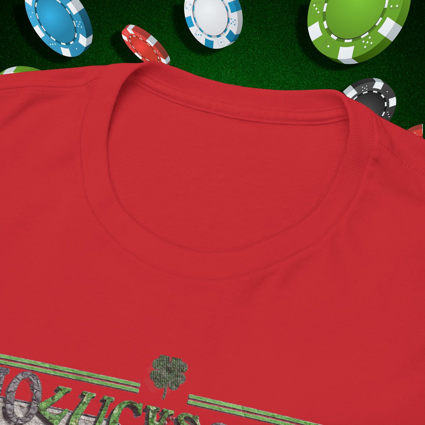 No Lucks Given Skull Breaking thru Ace of Spades T-Shirt Must have Good Luck All-in