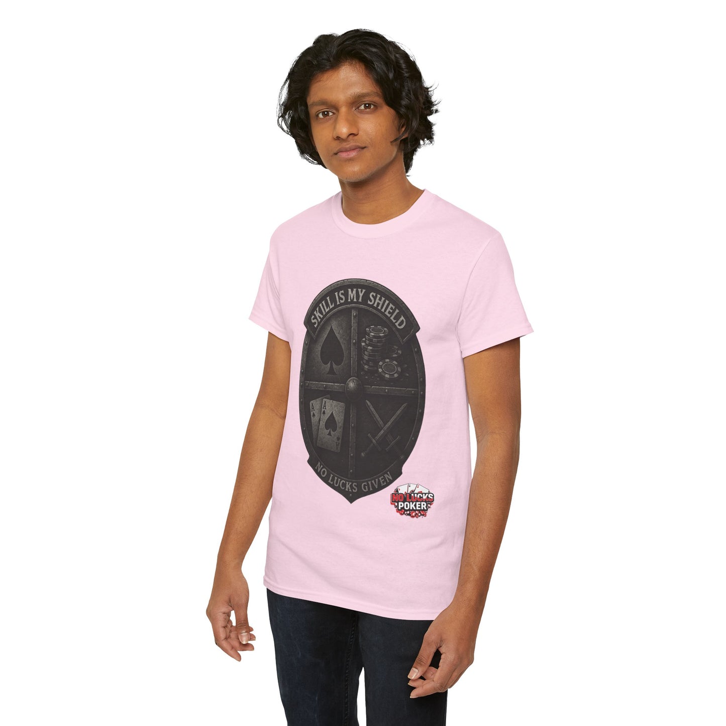 Stack or Shatter Poker T-Shirt | No Lucks Given – Skill Over Luck