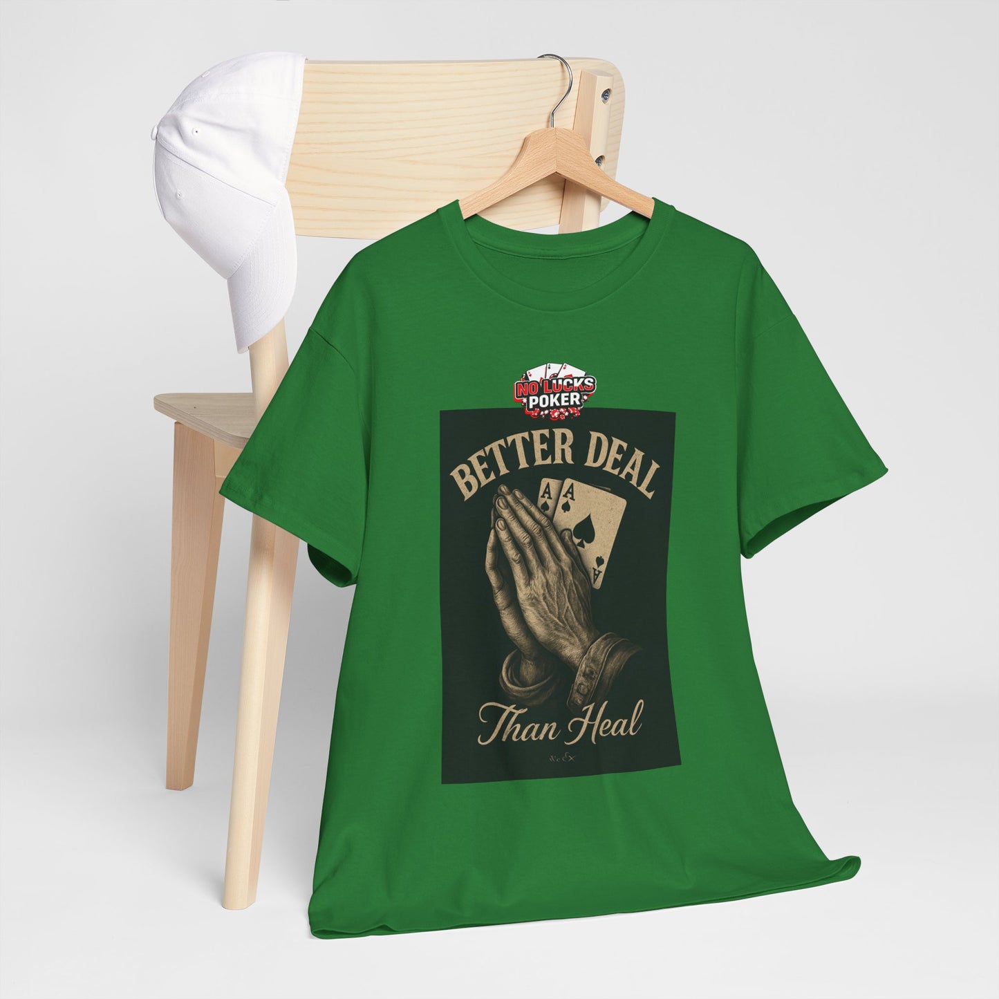 No Prayers Just Play Poker T-Shirt | Zero Lucks – Skill Over Superstition