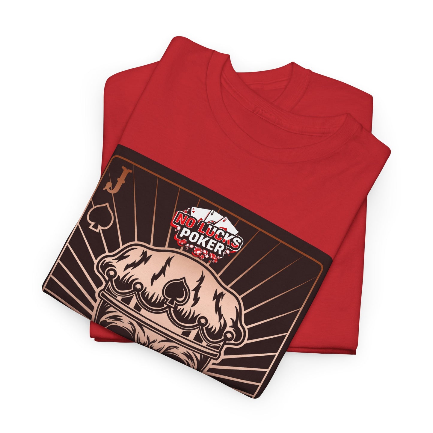 No Lucks Given – Jack Skull Crown of Spades Poker Tee (Copper Edition)