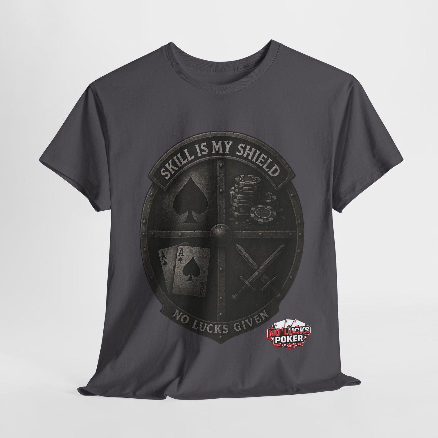 Stack or Shatter Poker T-Shirt | No Lucks Given – Skill Over Luck