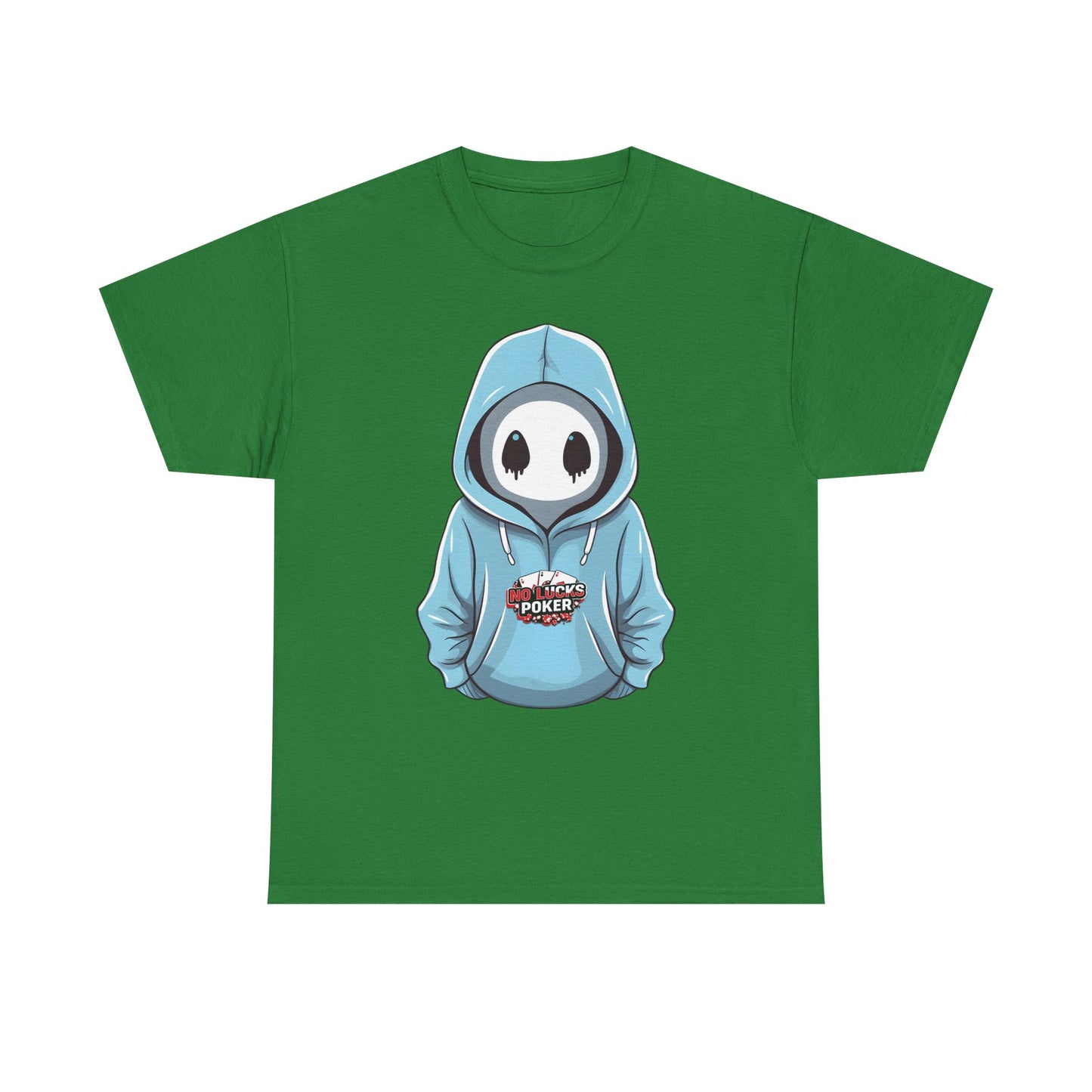 No Lucks Given – Mysterious Hoodie Player Poker Tee