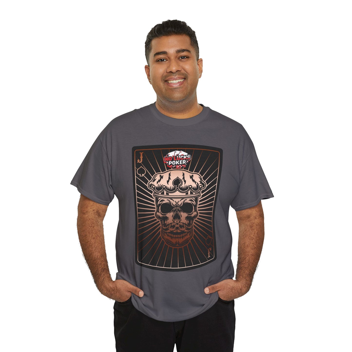 No Lucks Given – Jack Skull Crown of Spades Poker Tee (Copper Edition)