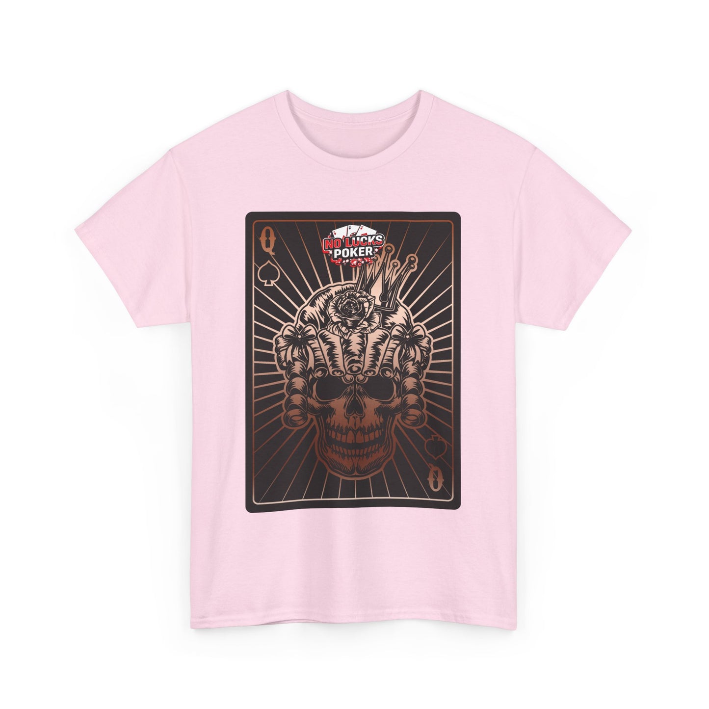 No Lucks Given – Angry Queen of Spades Poker Tee (Copper Edition)