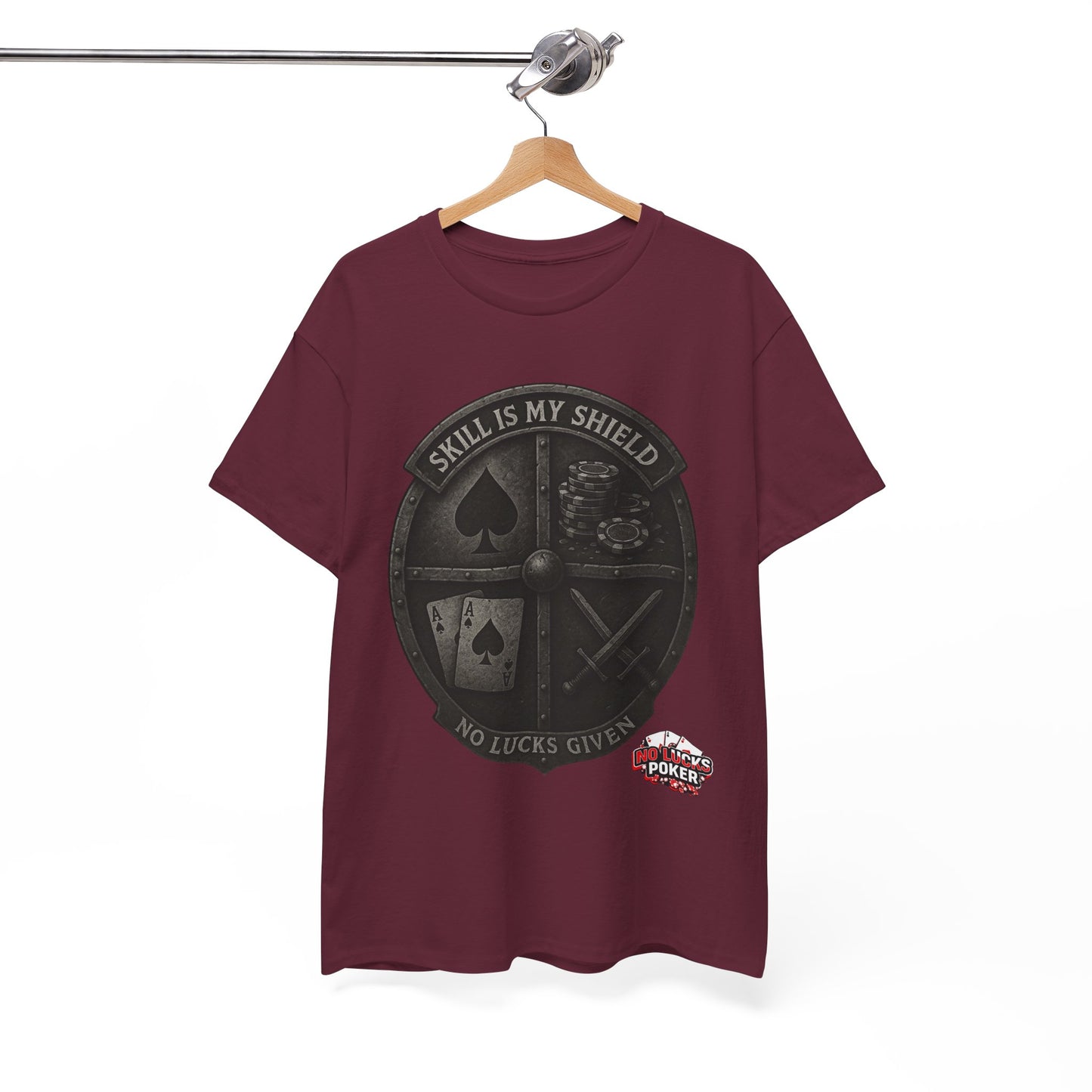 Stack or Shatter Poker T-Shirt | No Lucks Given – Skill Over Luck