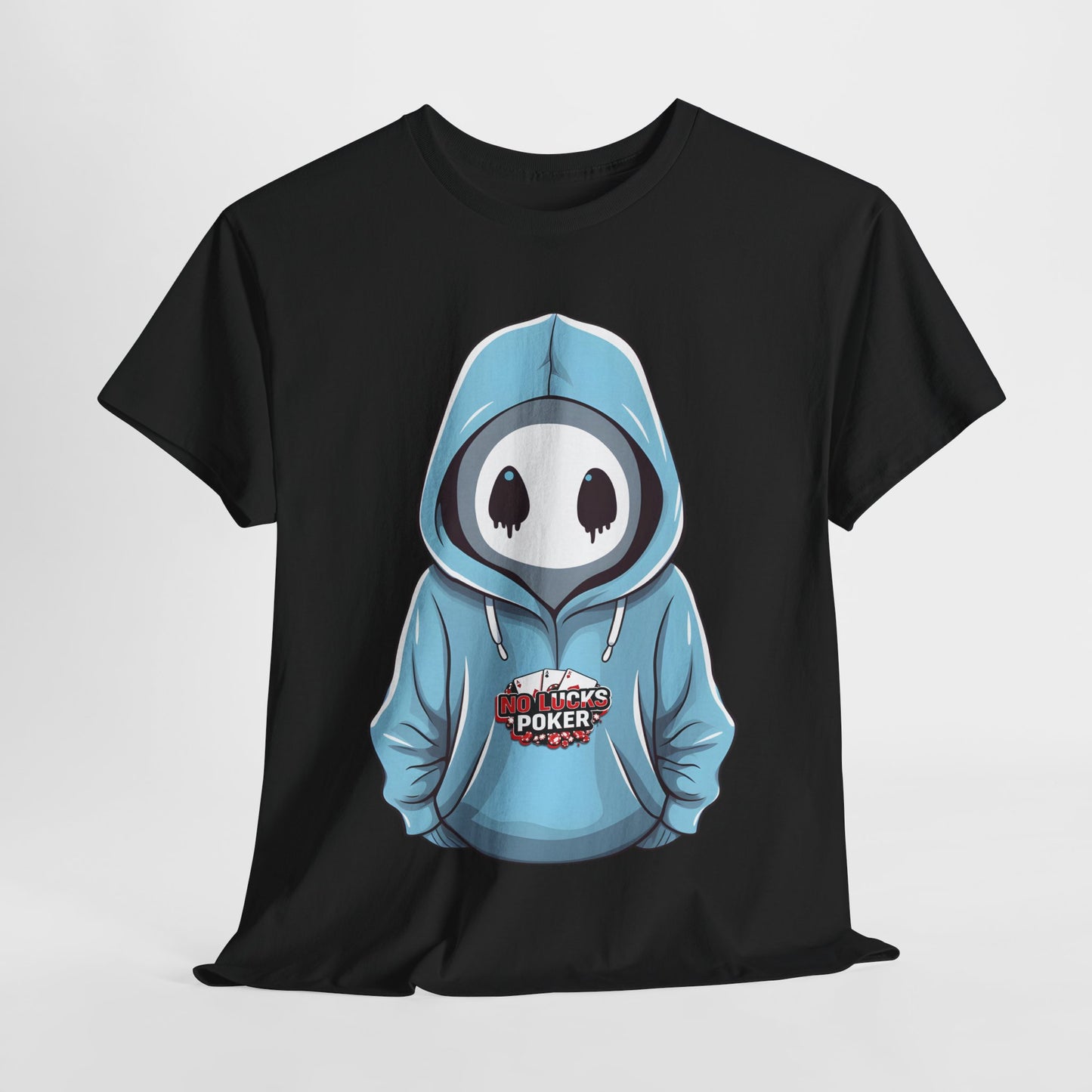 No Lucks Given – Mysterious Hoodie Player Poker Tee