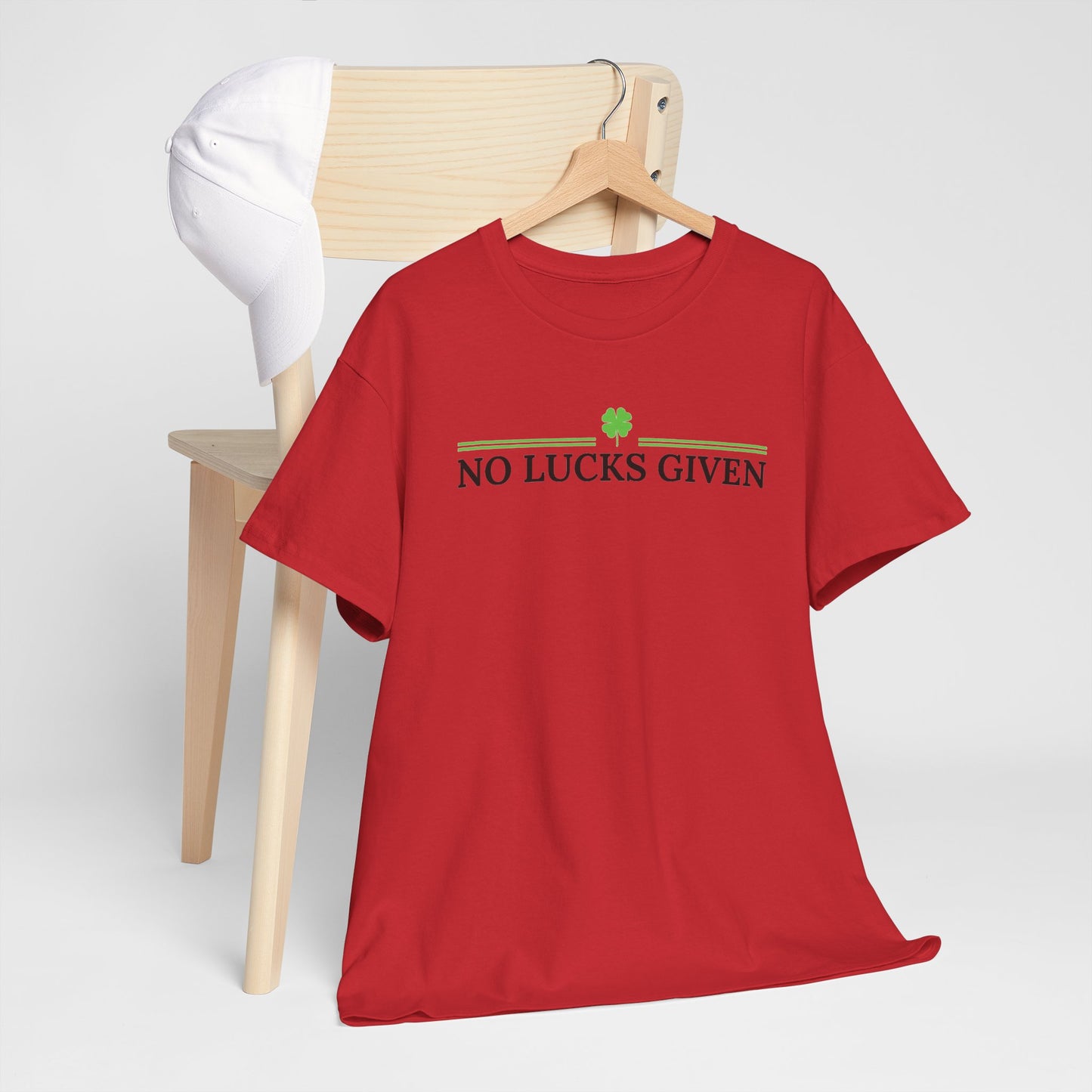 No Lucks Given – Classic Logo Poker Tee (Good Luck, All In)