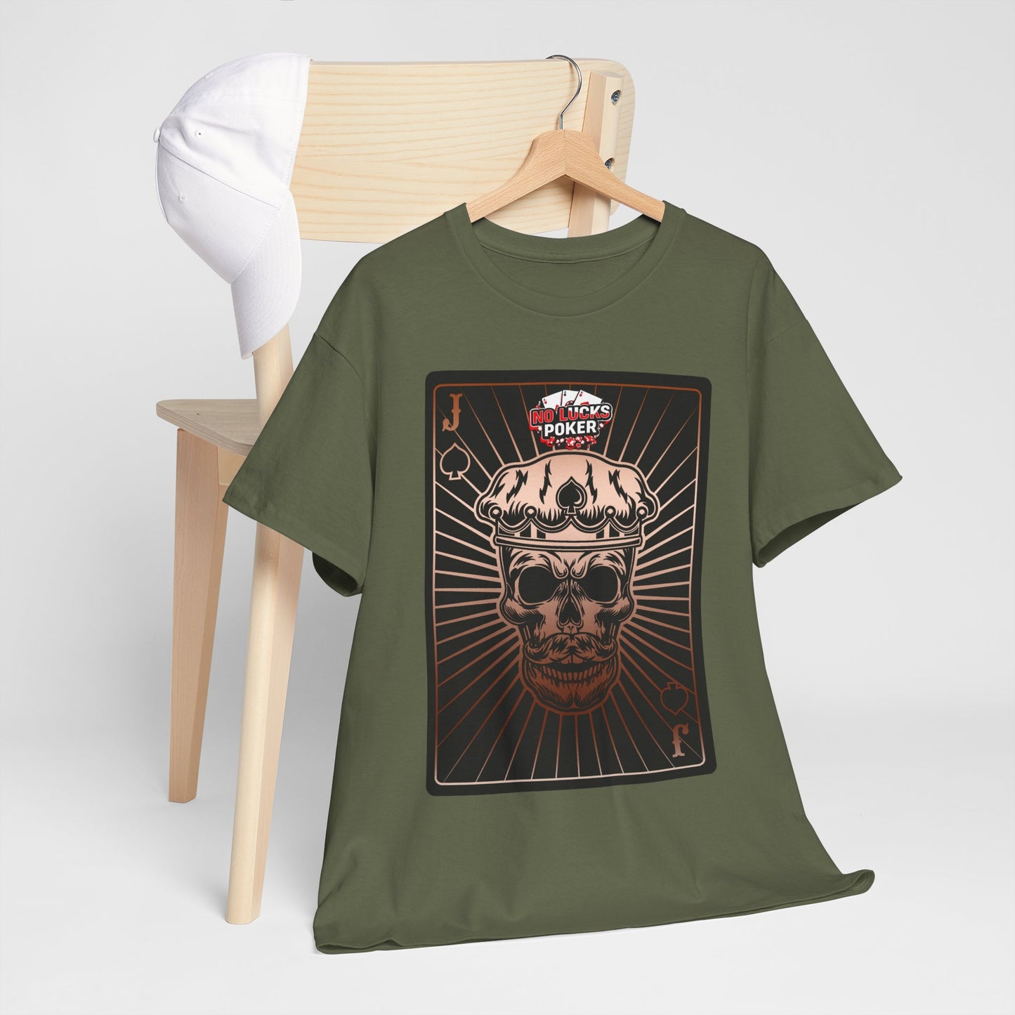 No Lucks Given – Jack Skull Crown of Spades Poker Tee (Copper Edition)