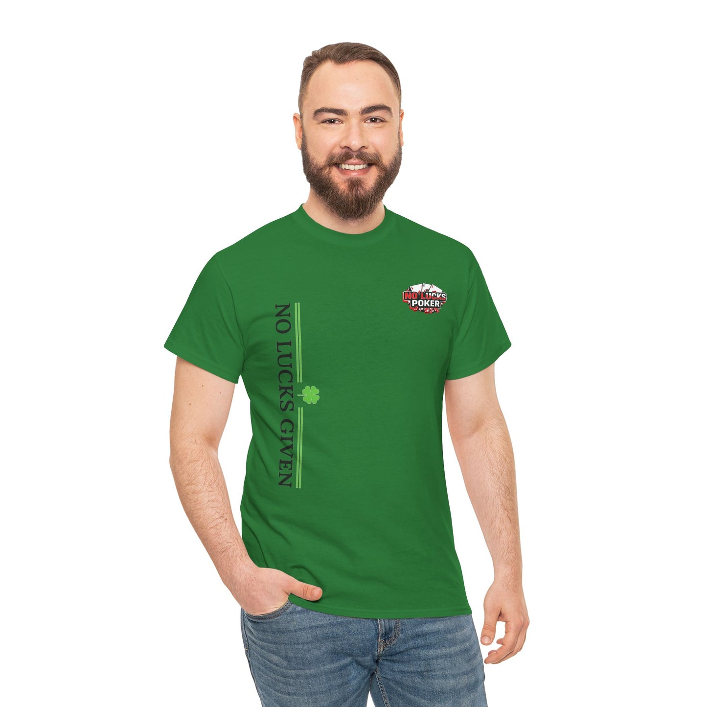 No Lucks Given – Signature Logo Poker Tee (All In Edition)