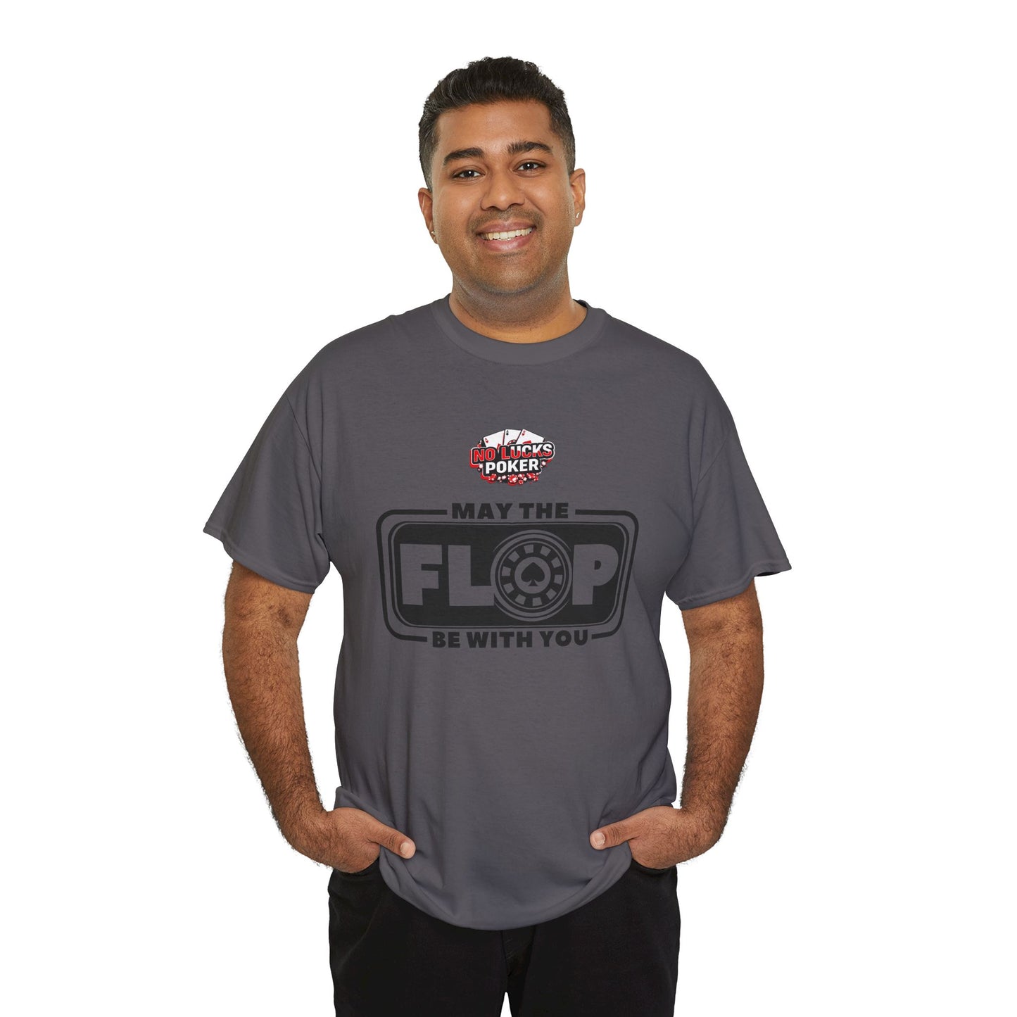 Zero Lucks – “May the Flop Be With You” Poker Logo Tee