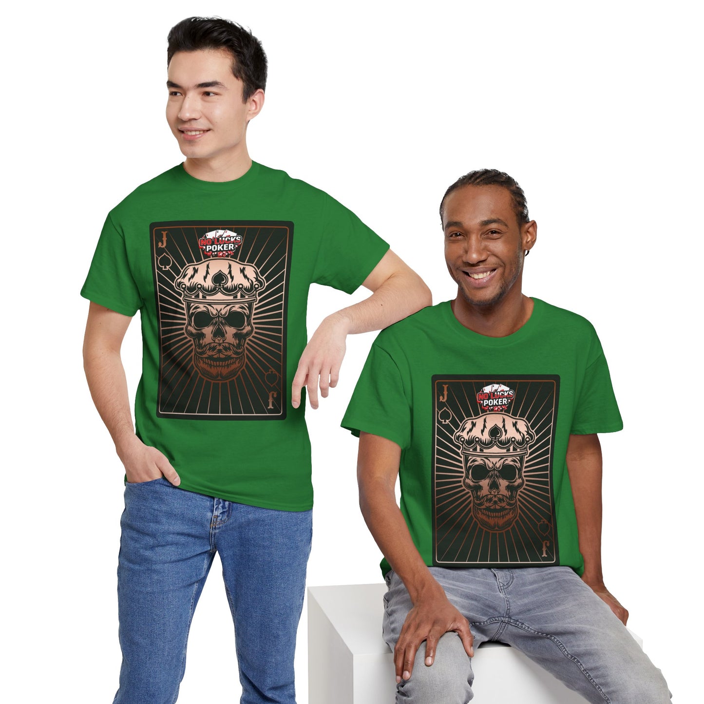 No Lucks Given – Jack Skull Crown of Spades Poker Tee (Copper Edition)