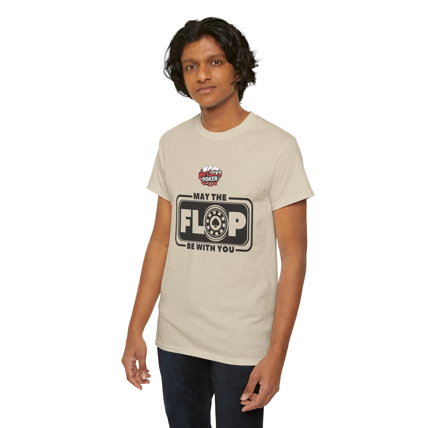Zero Lucks – “May the Flop Be With You” Poker Logo Tee