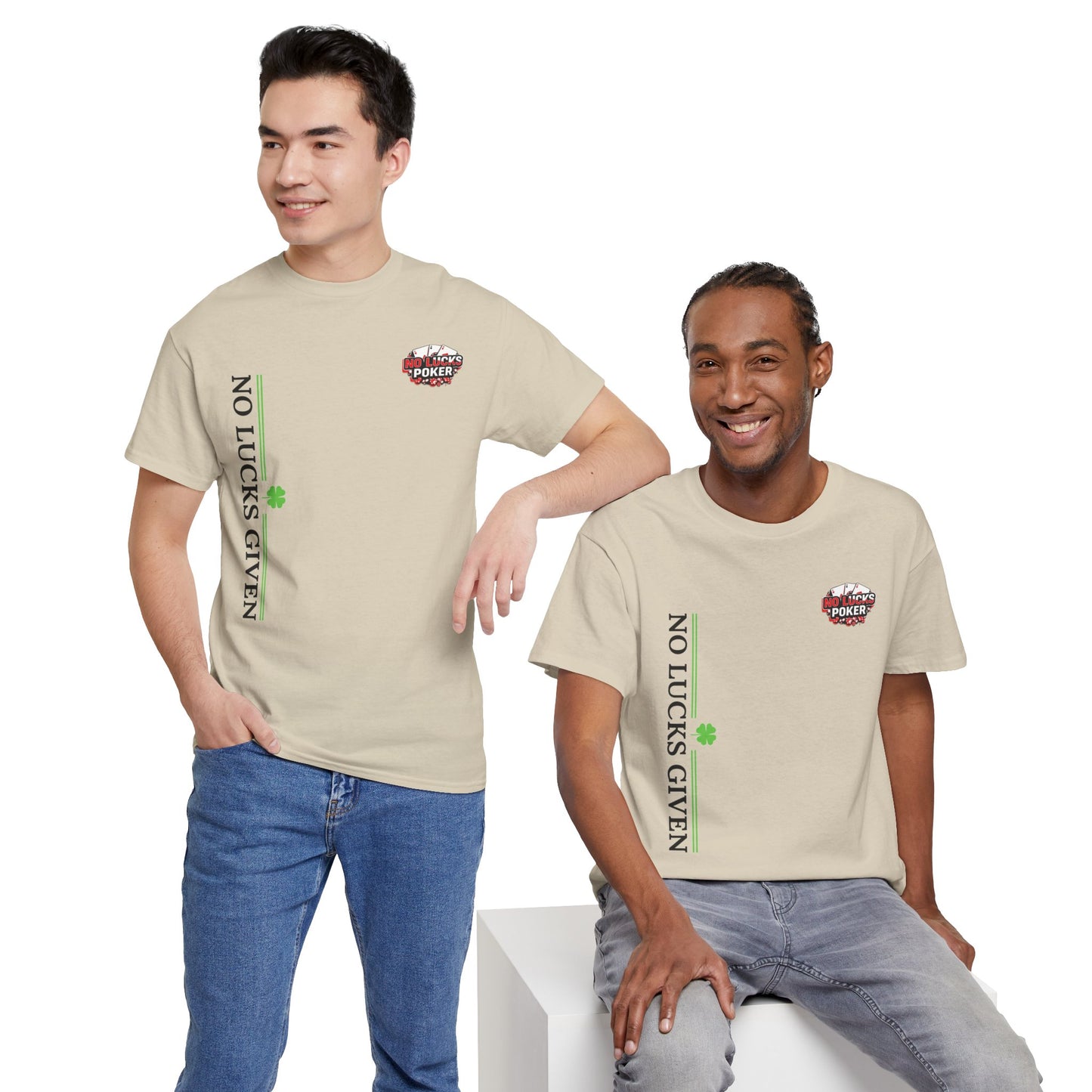 No Lucks Given – Signature Logo Poker Tee (All In Edition)