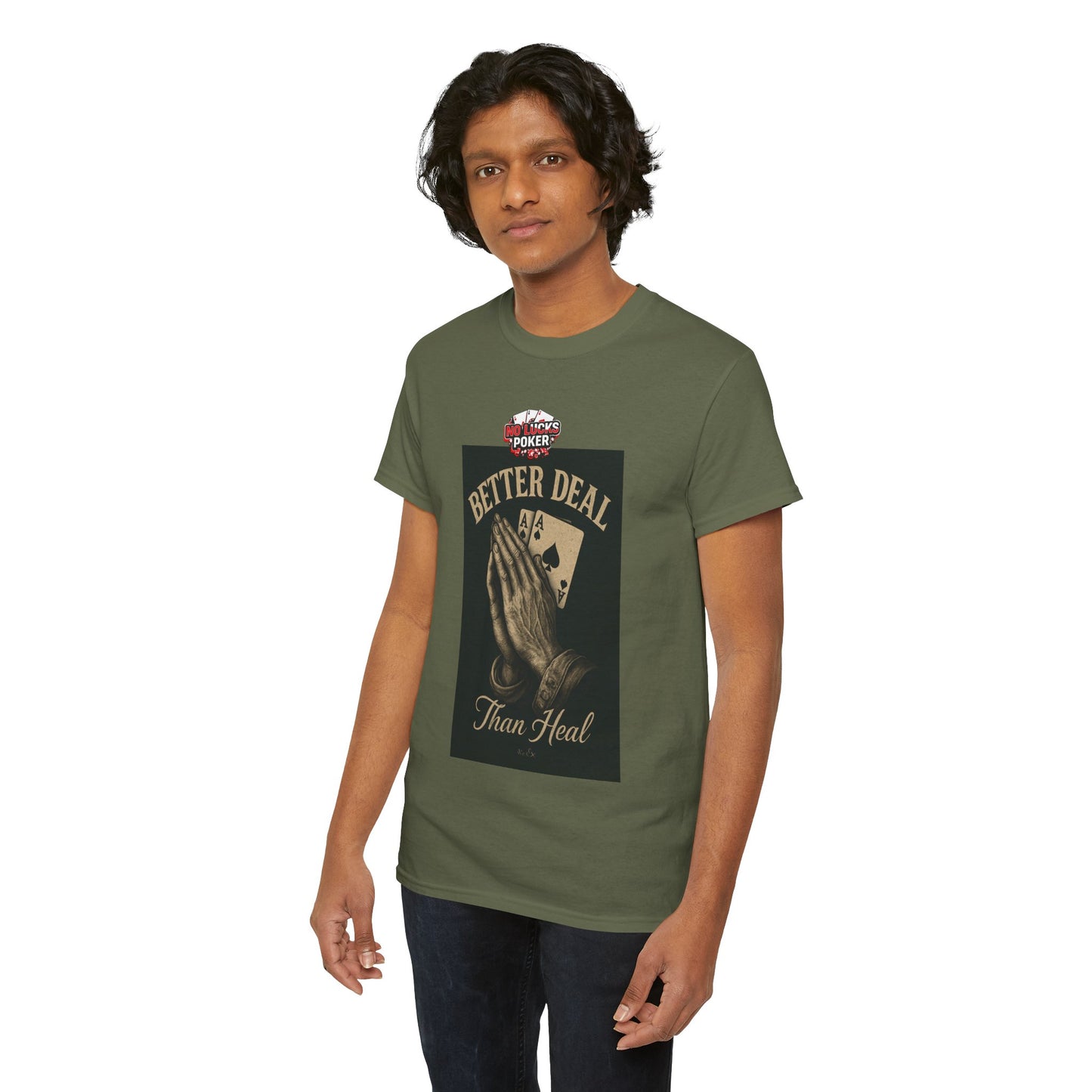No Prayers Just Play Poker T-Shirt | Zero Lucks – Skill Over Superstition