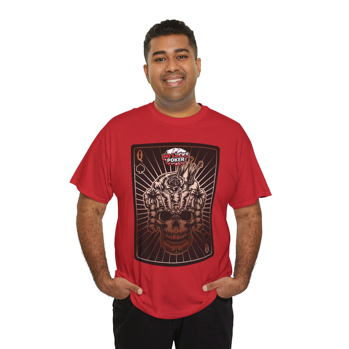 No Lucks Given – Angry Queen of Spades Poker Tee (Copper Edition)