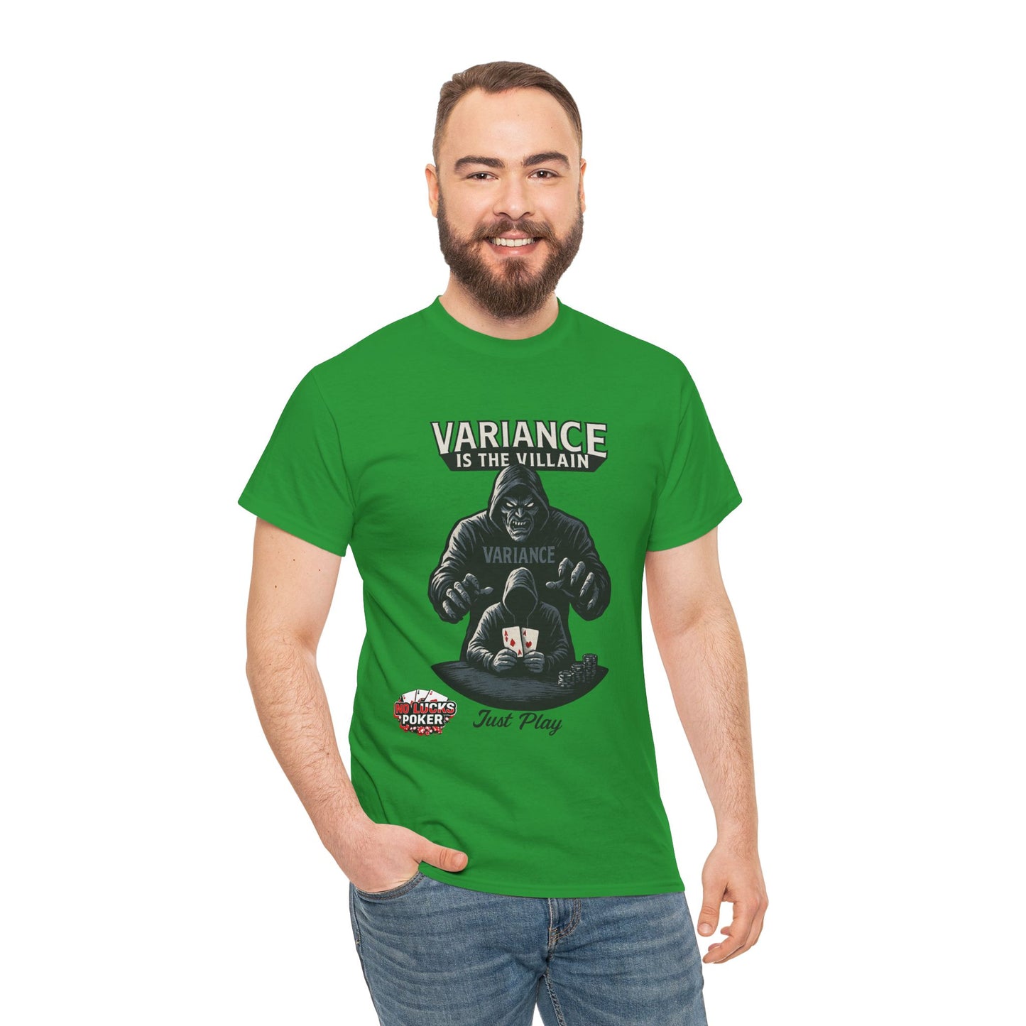 Variance is the Villain Poker T-Shirt | Zero Lucks – Fight the Swings
