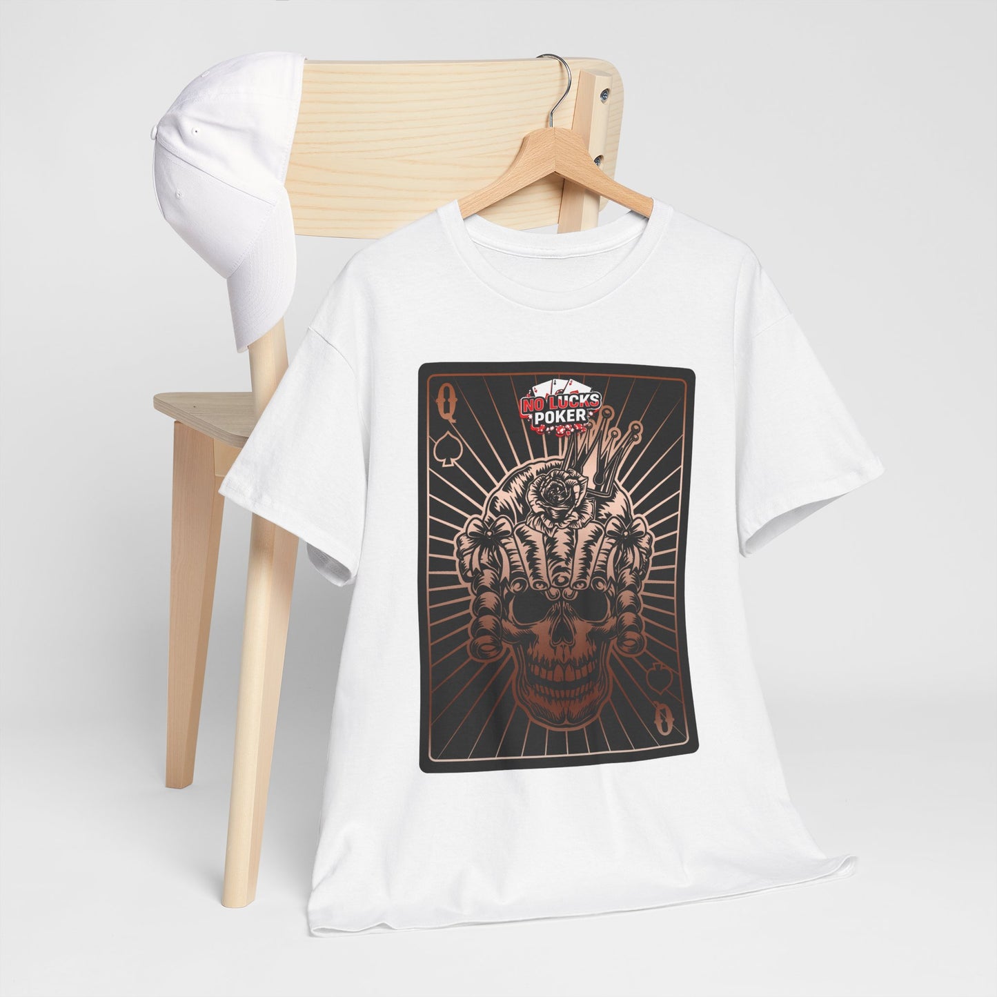 No Lucks Given – Angry Queen of Spades Poker Tee (Copper Edition)