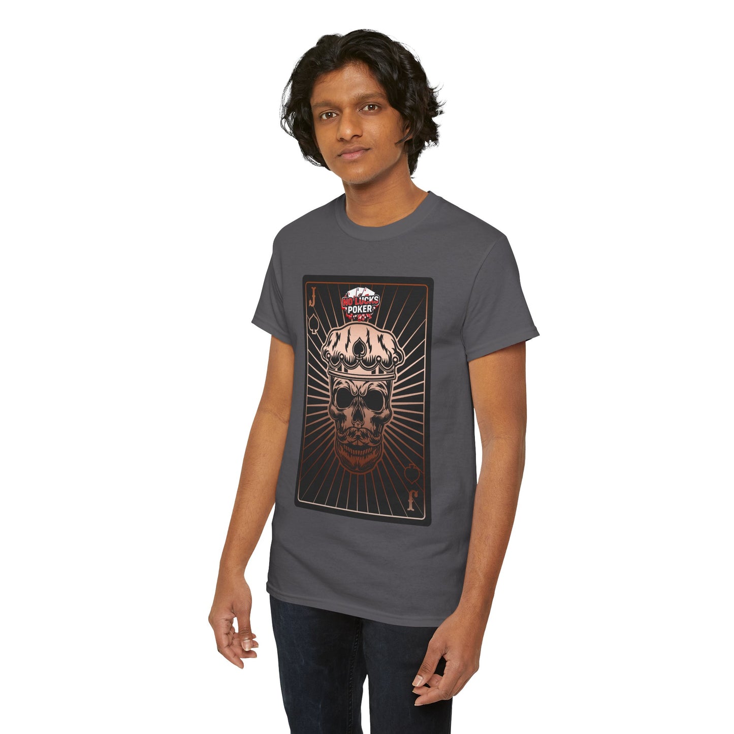 No Lucks Given – Jack Skull Crown of Spades Poker Tee (Copper Edition)
