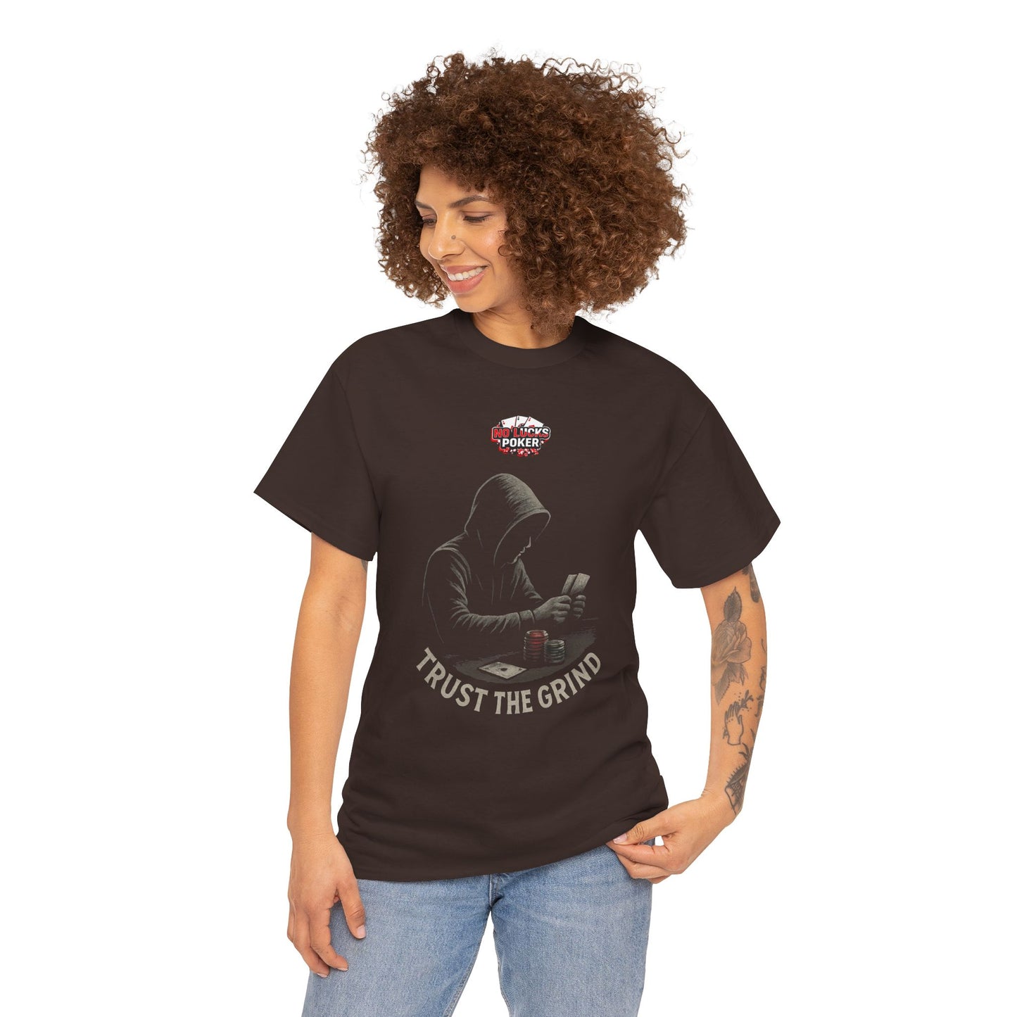 Trust the Grind Poker T-Shirt | Zero Lucks – Play Sharp