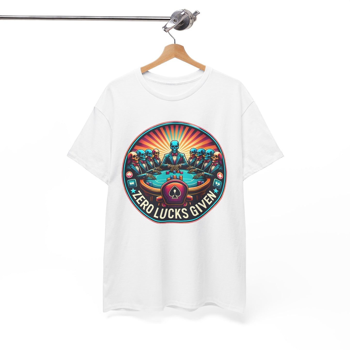 Zero Lucks Given unisex heavy cotton tee Poker Apparel