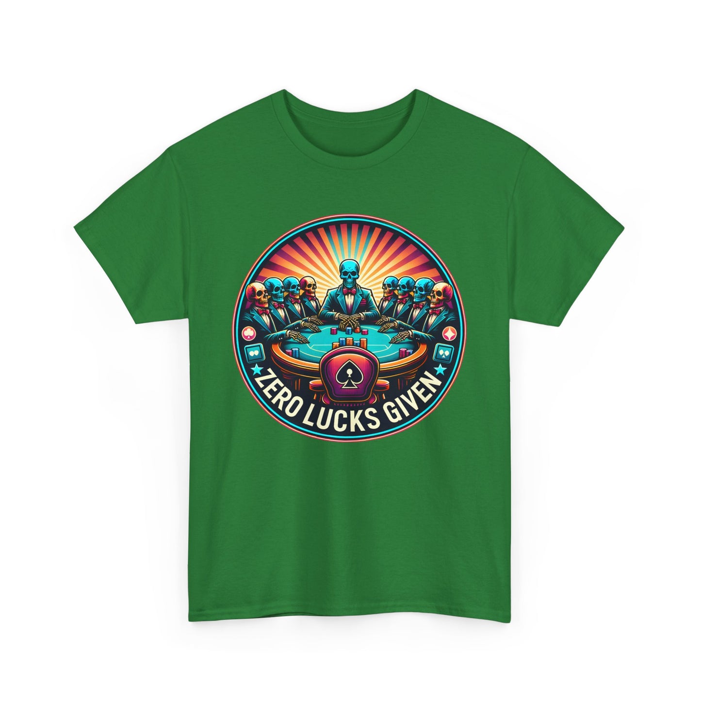 Zero Lucks Given unisex heavy cotton tee Poker Apparel