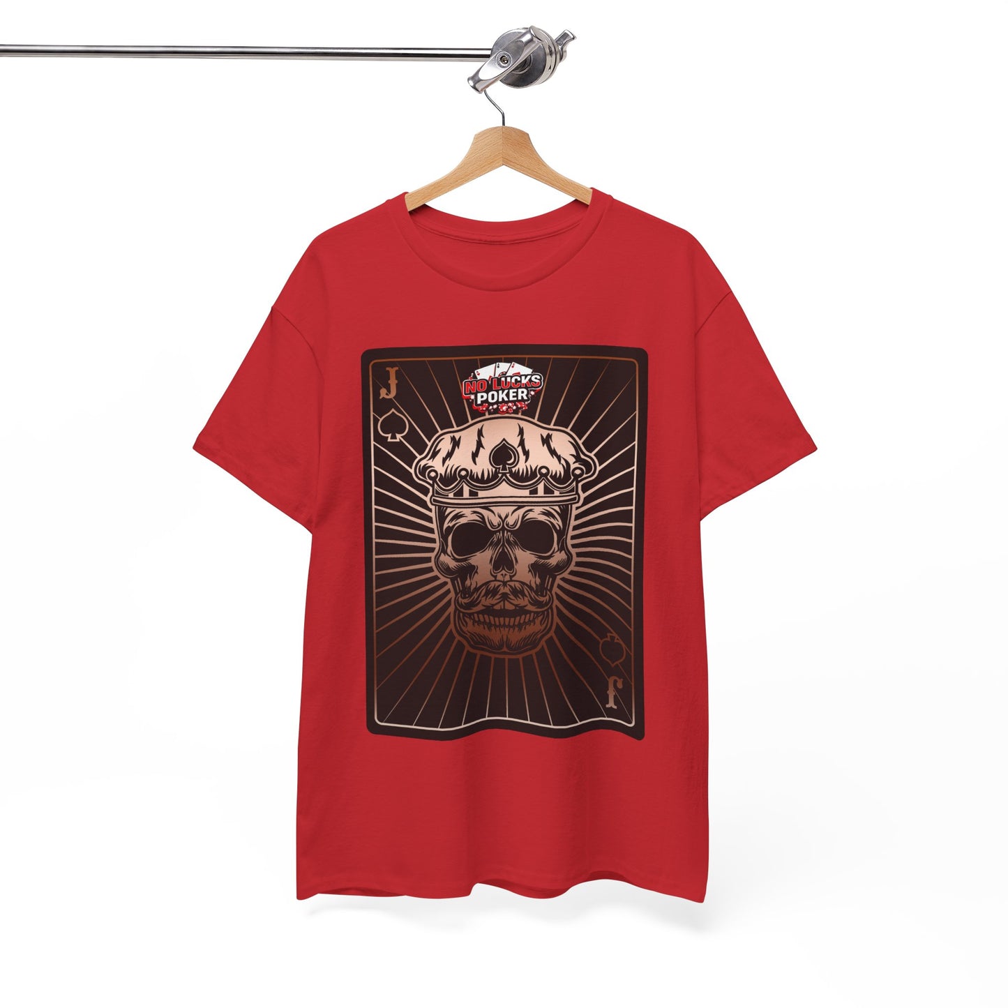 No Lucks Given – Jack Skull Crown of Spades Poker Tee (Copper Edition)