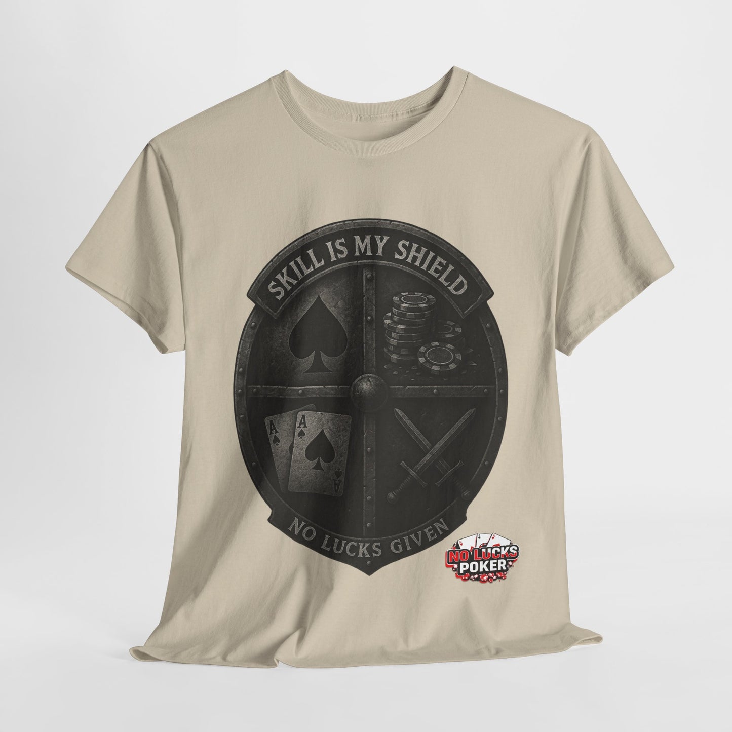 Stack or Shatter Poker T-Shirt | No Lucks Given – Skill Over Luck