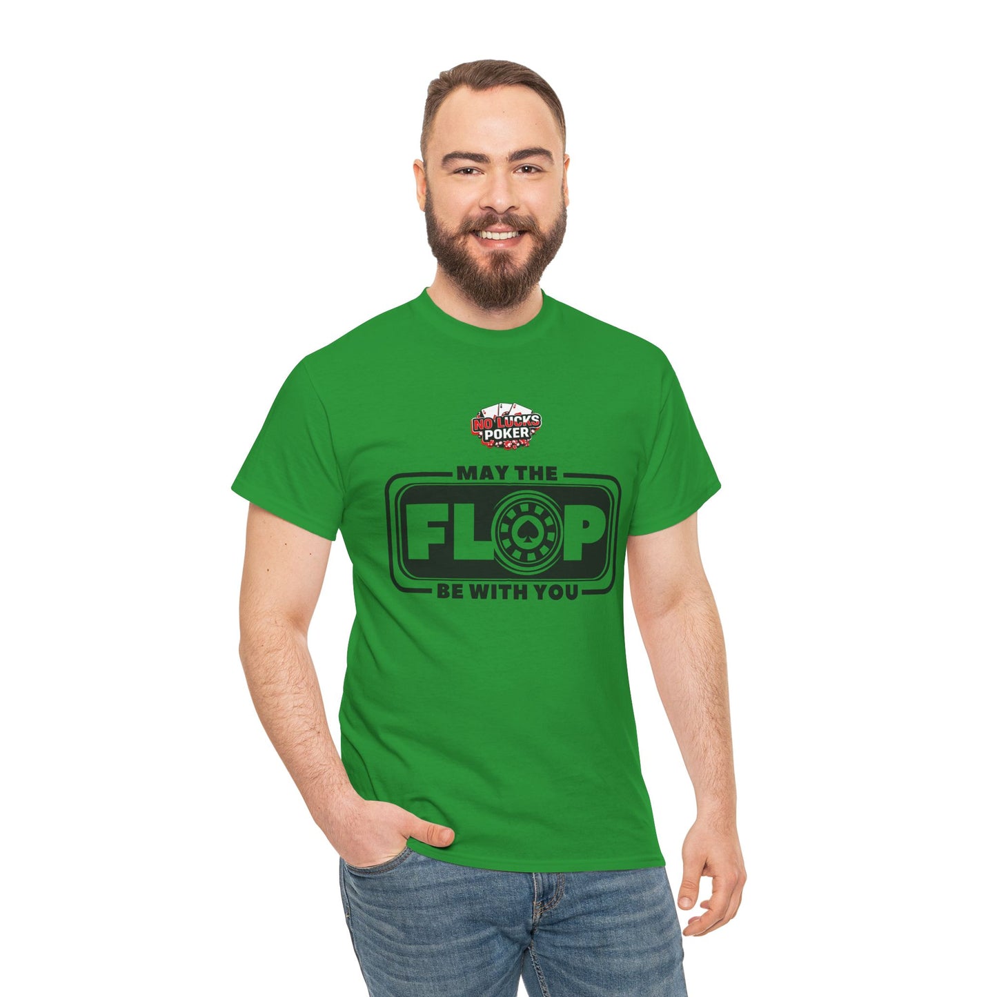 Zero Lucks – “May the Flop Be With You” Poker Logo Tee