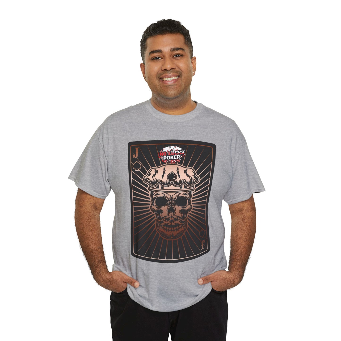 No Lucks Given – Jack Skull Crown of Spades Poker Tee (Copper Edition)