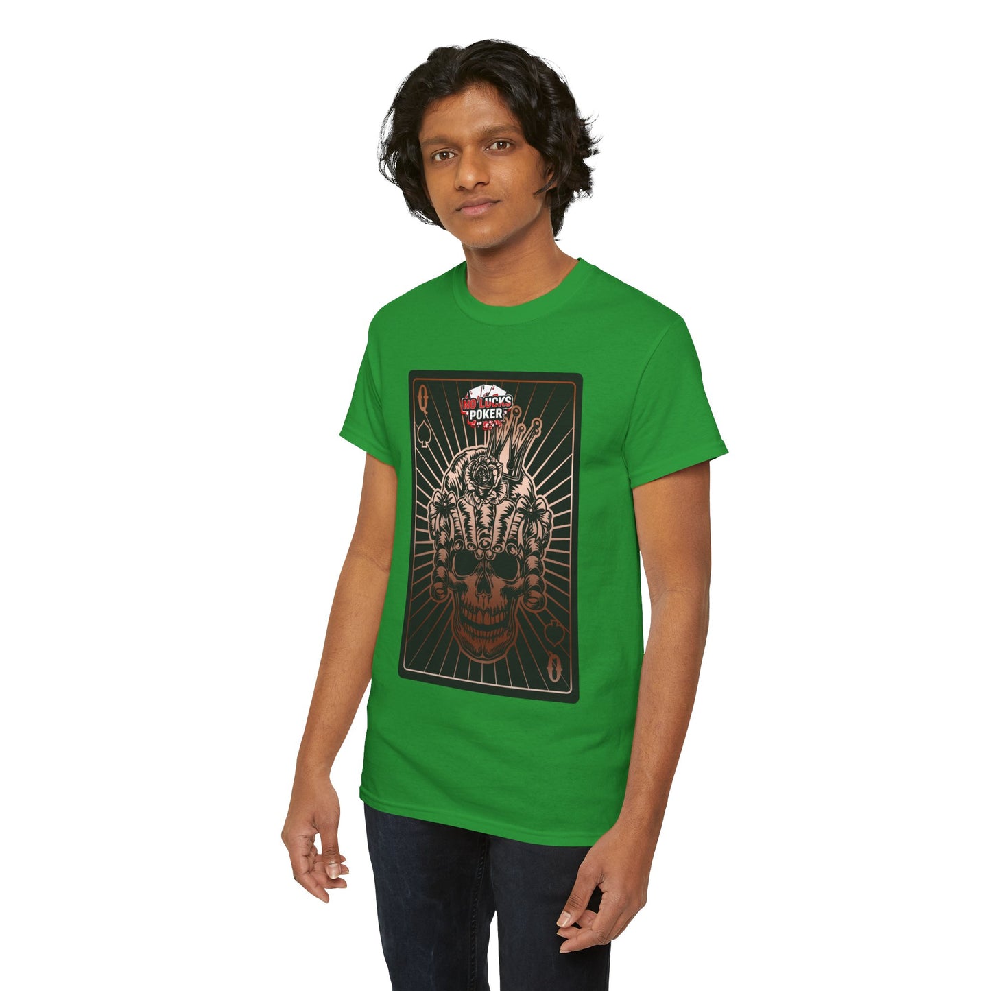 No Lucks Given – Angry Queen of Spades Poker Tee (Copper Edition)