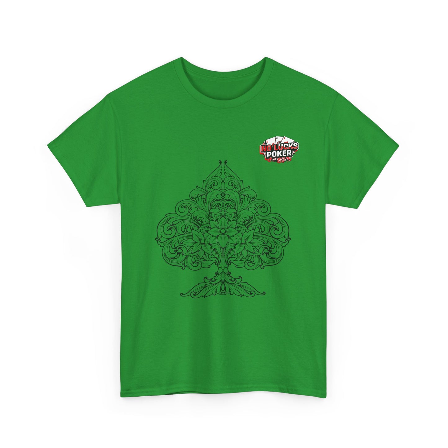 No Lucks Given – Spade Poker T-Shirt (Good Luck, All In)