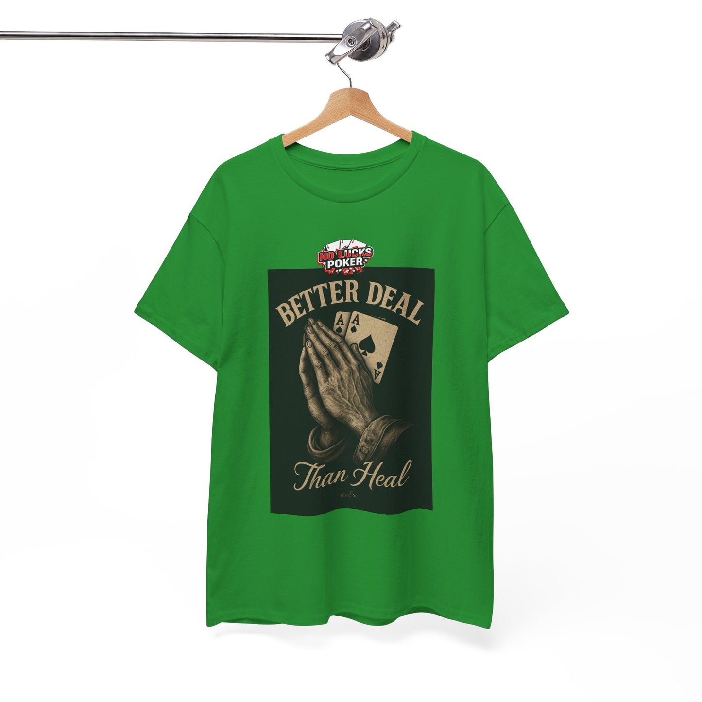 No Prayers Just Play Poker T-Shirt | Zero Lucks – Skill Over Superstition