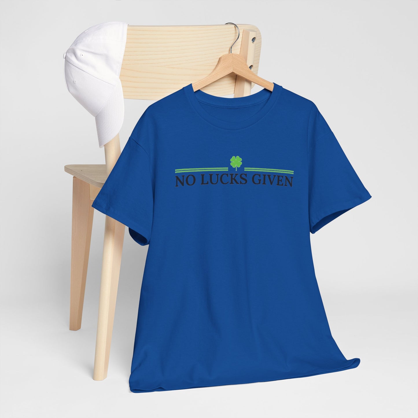 No Lucks Given – Classic Logo Poker Tee (Good Luck, All In)