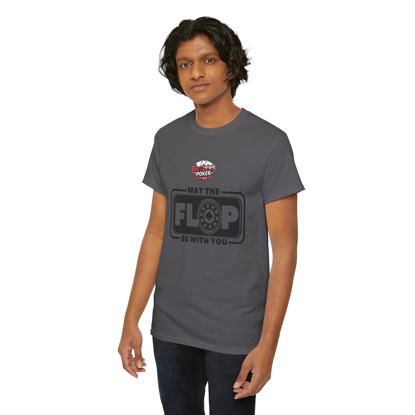 Zero Lucks – “May the Flop Be With You” Poker Logo Tee