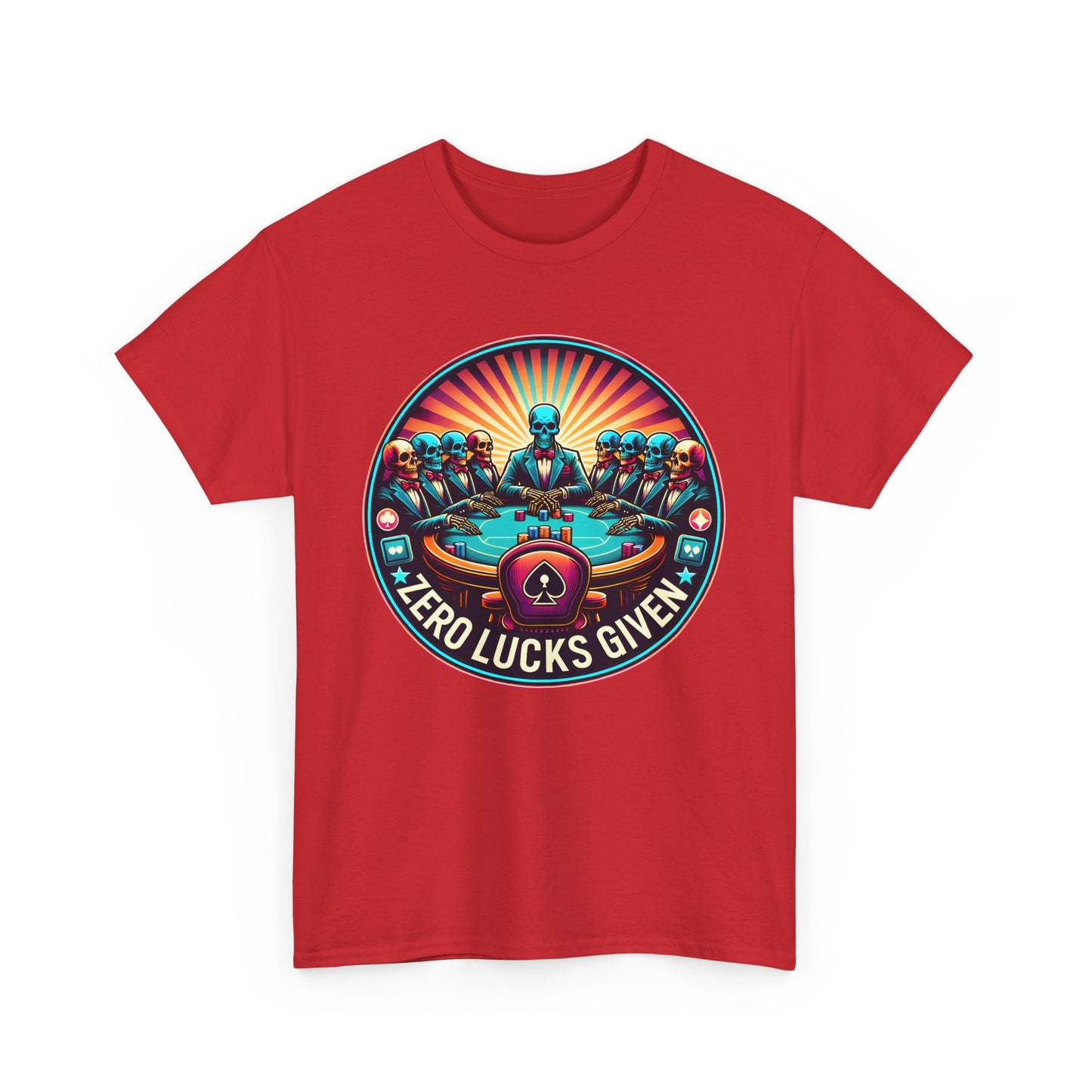 Zero Lucks Given unisex heavy cotton tee Poker Apparel