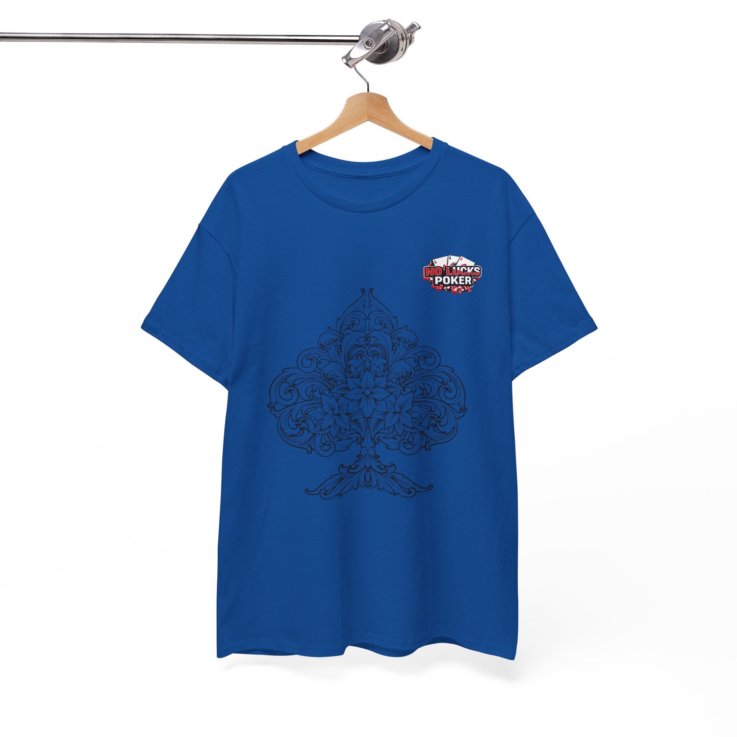 No Lucks Given – Spade Poker T-Shirt (Good Luck, All In)