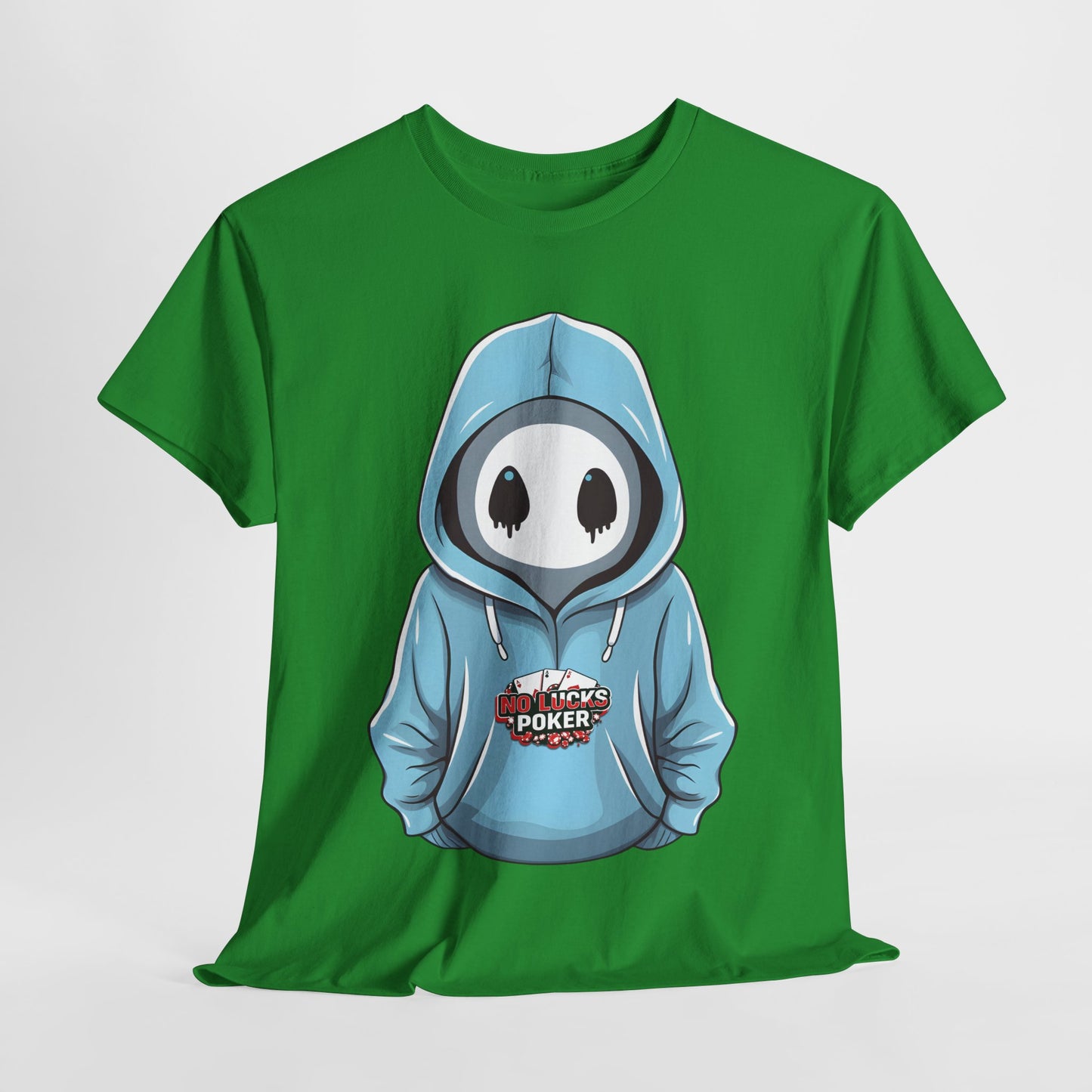 No Lucks Given – Mysterious Hoodie Player Poker Tee