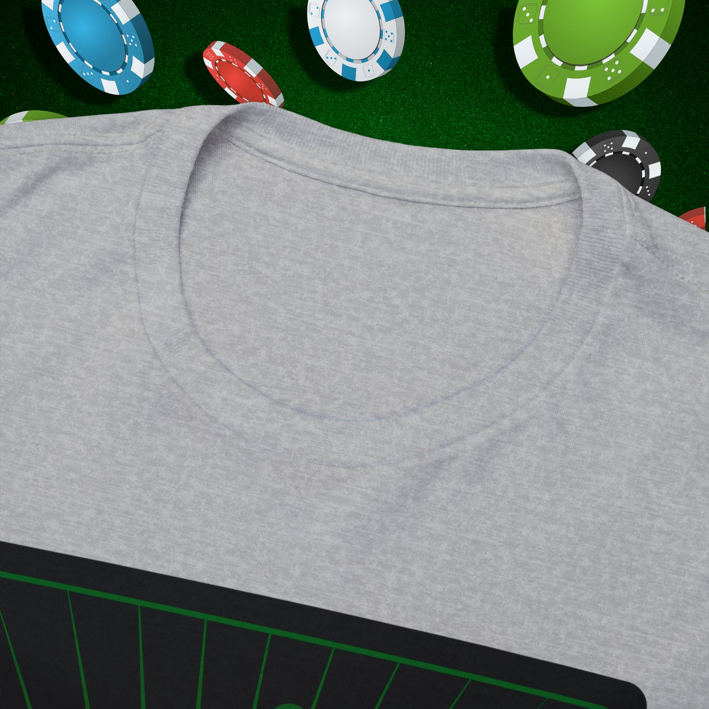 No Lucks Given Angry Queen of Spades Green Red Poker T-Shirt Must have Good Luck All-in